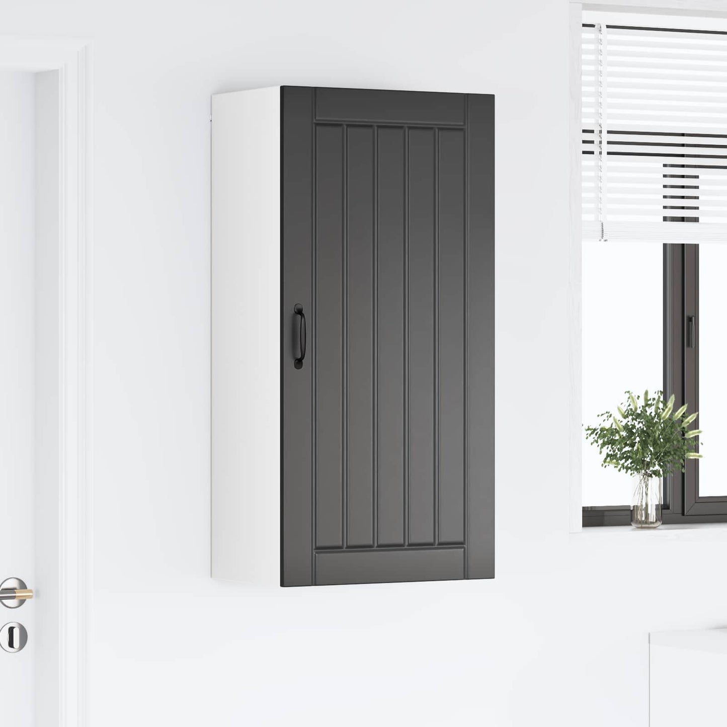 Keukenkast Zwart 50 x 31 x 100 cm Bewerkt hout is nu te koop bij PeponiXL, paradijselijk wonen!