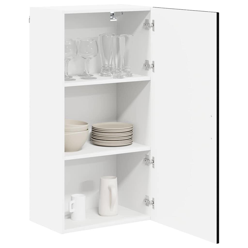 Keukenkast Zwart 50 x 31 x 100 cm Bewerkt hout is nu te koop bij PeponiXL, paradijselijk wonen!