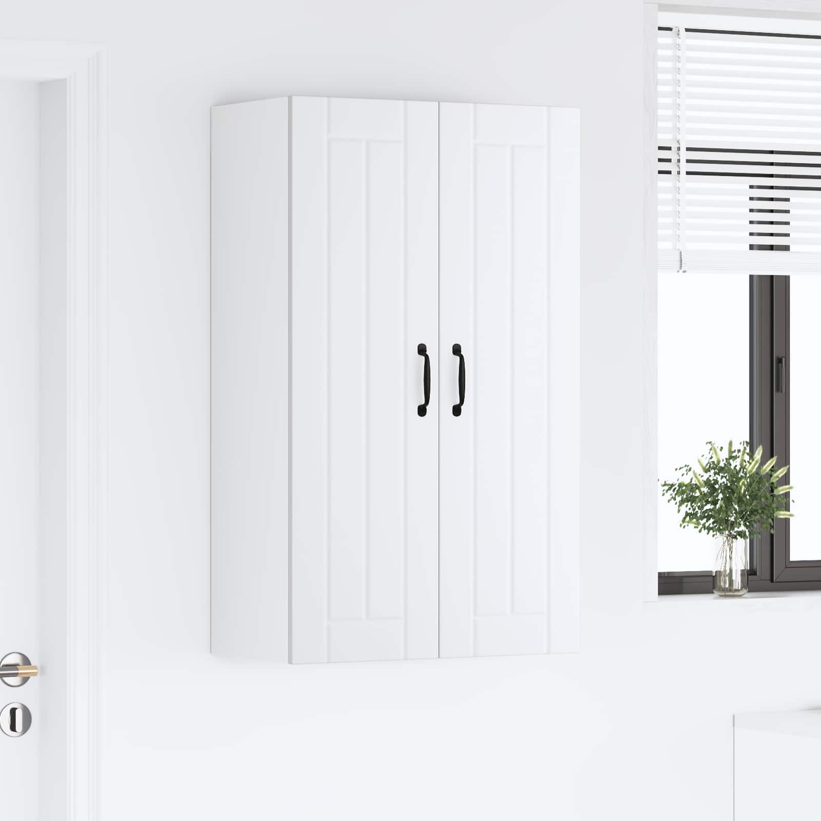Vaatwasserpaneel Lucca Wit 60 x 31 x 100 cm Bewerkt hout is nu te koop bij PeponiXL, paradijselijk wonen!