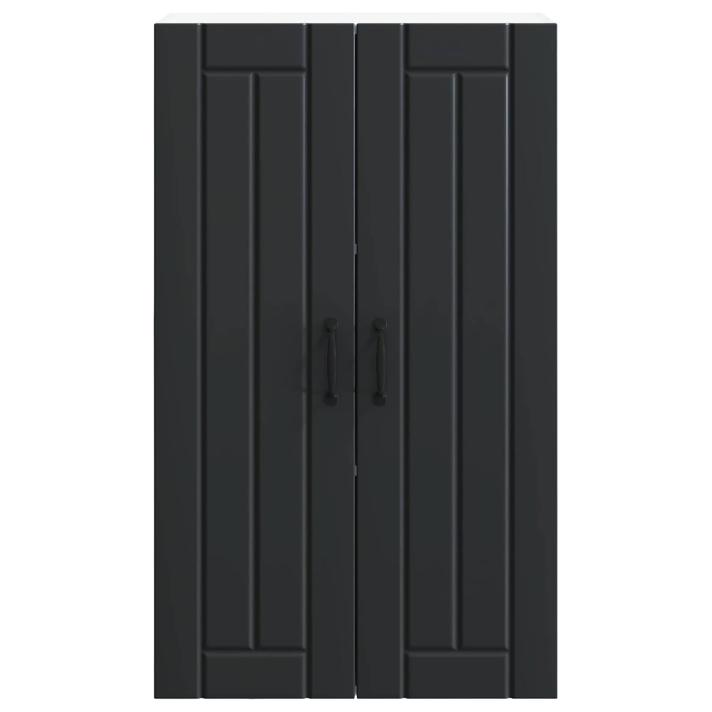 Keukenkast Zwart 60 x 31 x 100 cm Bewerkt hout is nu te koop bij PeponiXL, paradijselijk wonen!