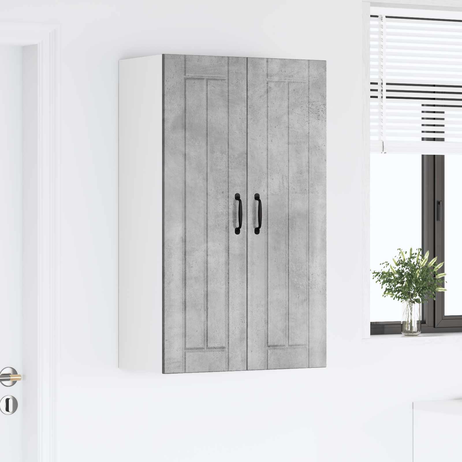 Vaatwasserpaneel Lucca Betongrijs 60 x 31 x 100 cm Bewerkt hout is nu te koop bij PeponiXL, paradijselijk wonen!