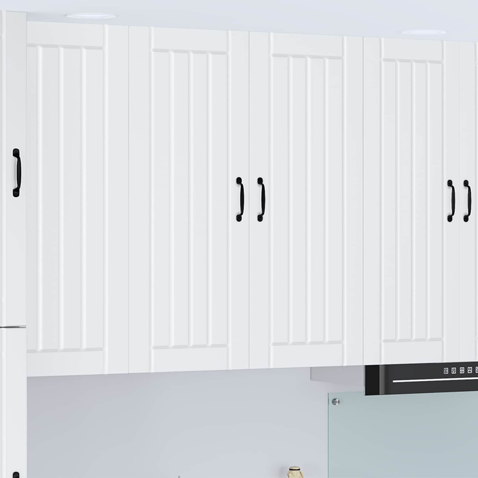 Keukenkast Wit 80 x 31 x 100 cm Bewerkt hout is nu te koop bij PeponiXL, paradijselijk wonen!