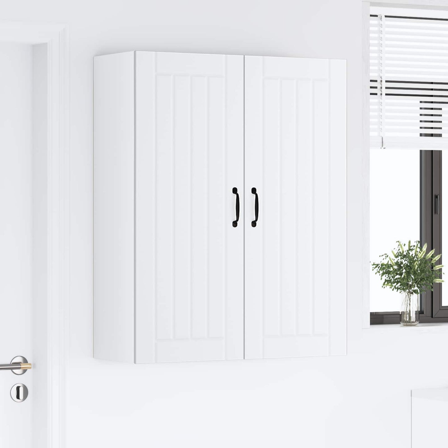 Keukenkast Wit 80 x 31 x 100 cm Bewerkt hout is nu te koop bij PeponiXL, paradijselijk wonen!