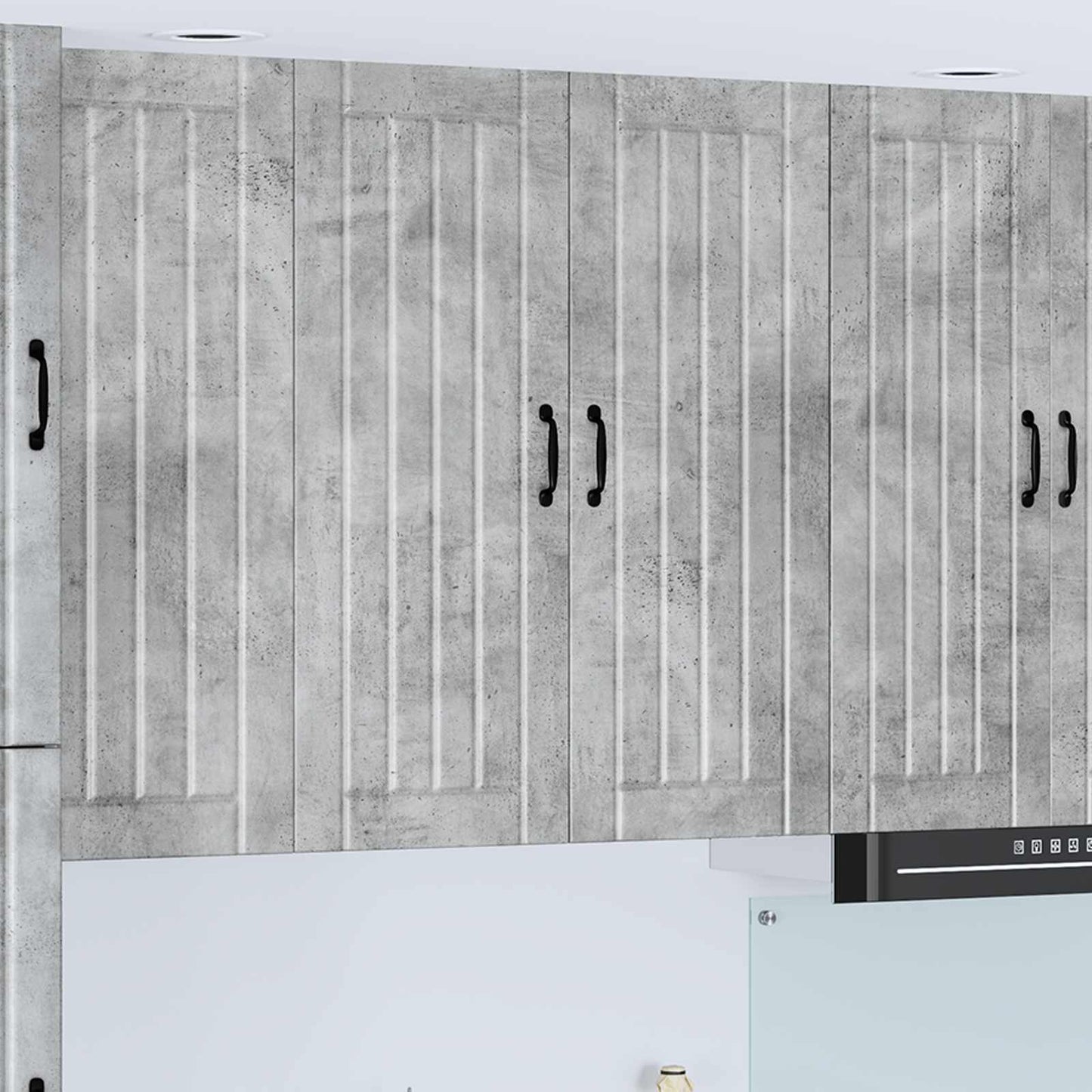 Keukenkast Beton Grijs 80 x 31 x 100 cm Bewerkt hout is nu te koop bij PeponiXL, paradijselijk wonen!