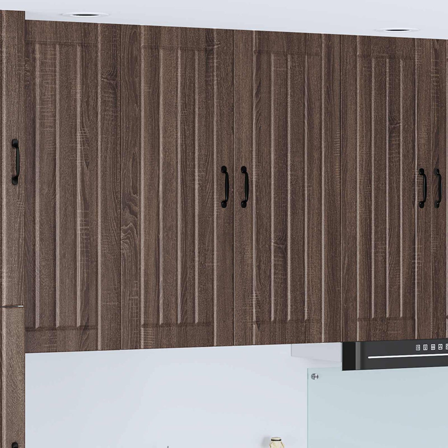 Keukenkast aan de muur Lucca Bruin eiken 80 x 31 x 100 cm is nu te koop bij PeponiXL, paradijselijk wonen!
