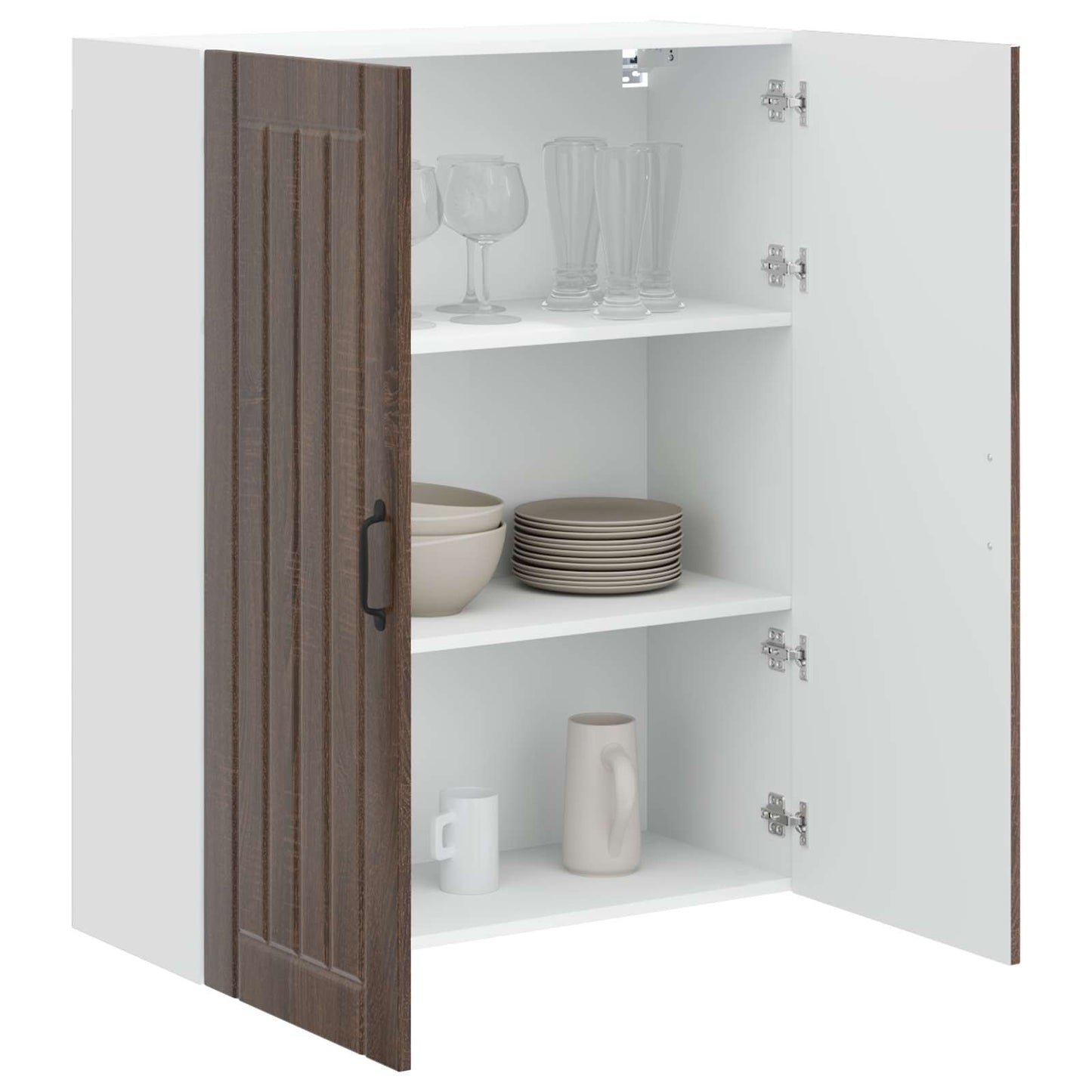 Keukenkast aan de muur Lucca Bruin eiken 80 x 31 x 100 cm is nu te koop bij PeponiXL, paradijselijk wonen!