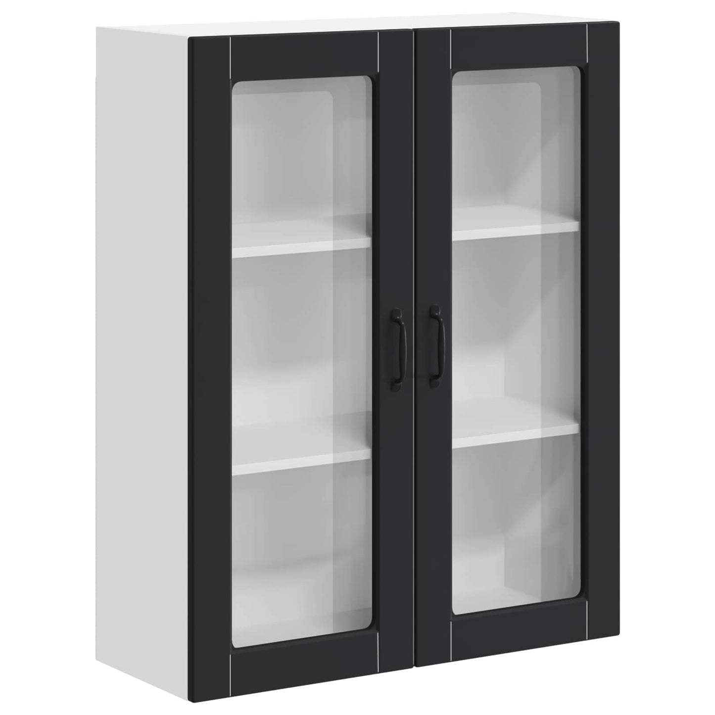 Keukenkast aan de muur Zwart 80 x 31 x 100 cm Bewerkt hout is nu te koop bij PeponiXL, paradijselijk wonen!