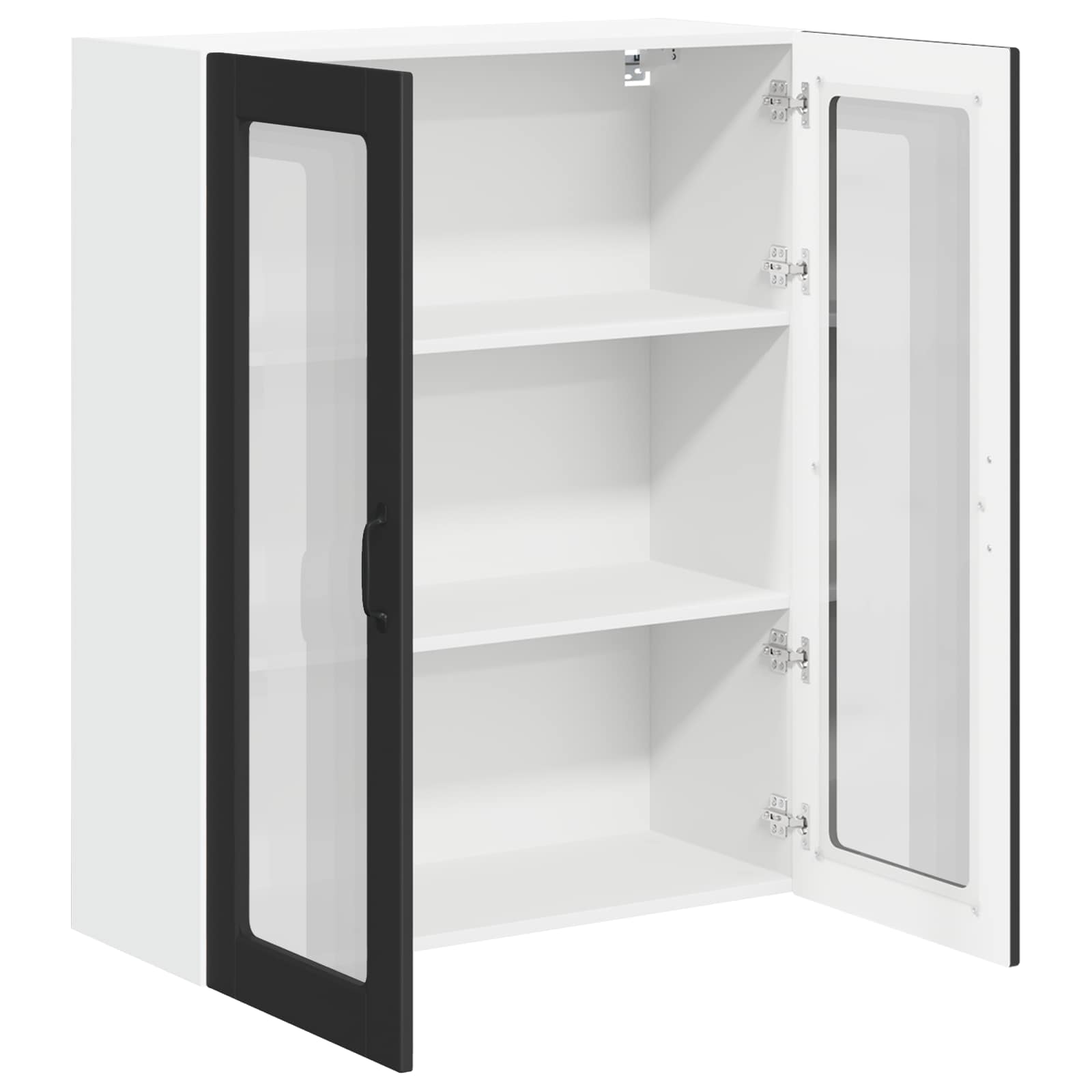 Keukenkast aan de muur Zwart 80 x 31 x 100 cm Bewerkt hout is nu te koop bij PeponiXL, paradijselijk wonen!