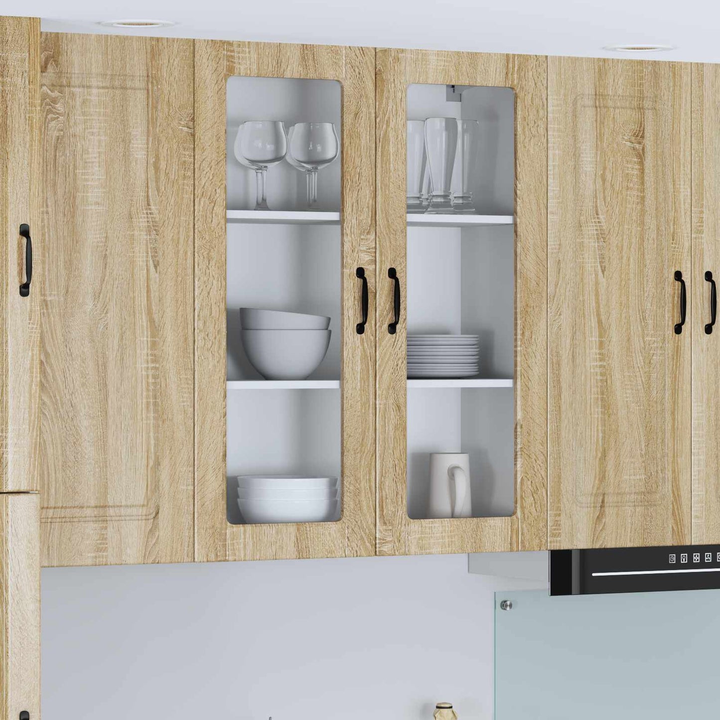 Keukenkast aan de muur Lucca Sonoma Eiken 80 x 31 x 100 cm is nu te koop bij PeponiXL, paradijselijk wonen!