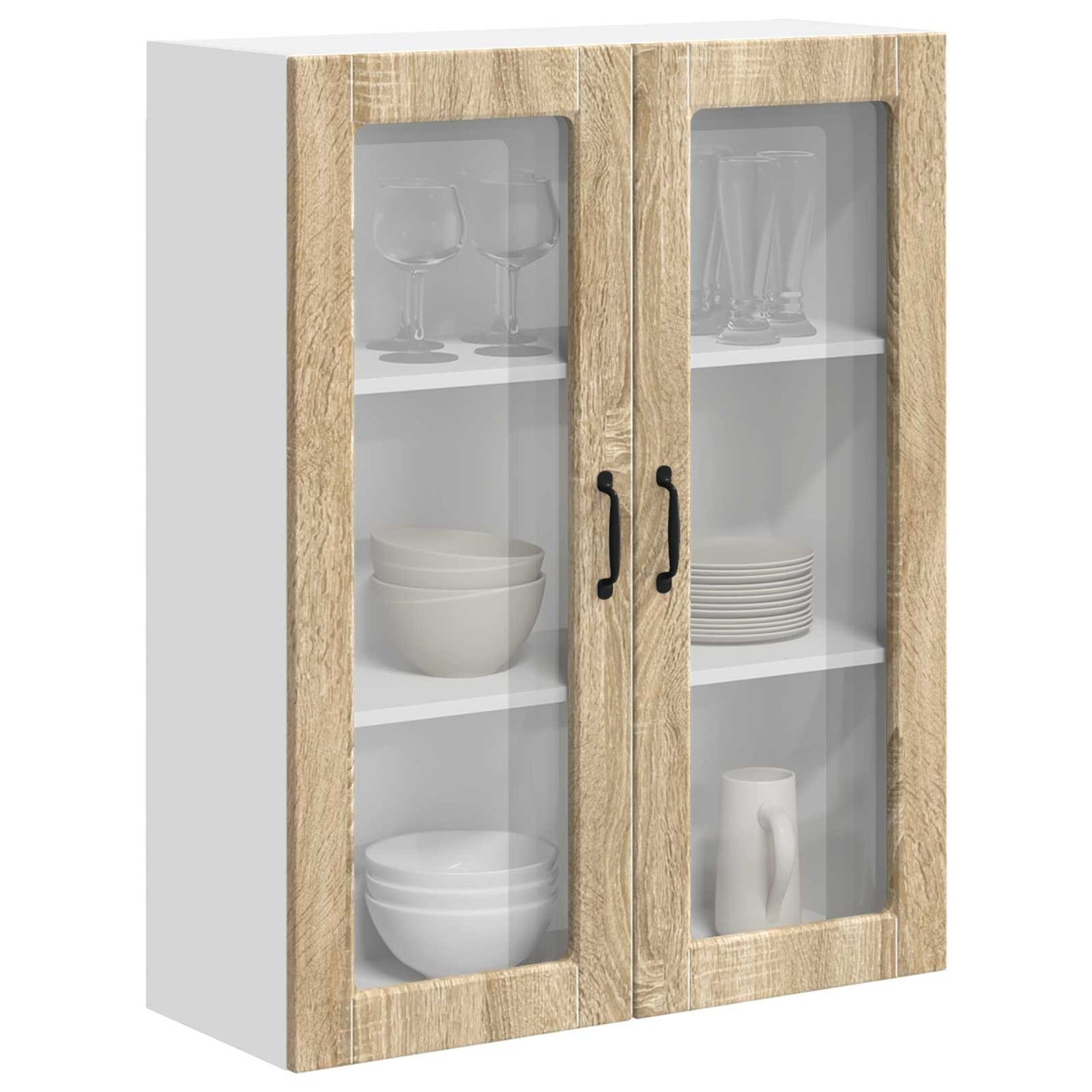 Keukenkast aan de muur Lucca Sonoma Eiken 80 x 31 x 100 cm is nu te koop bij PeponiXL, paradijselijk wonen!