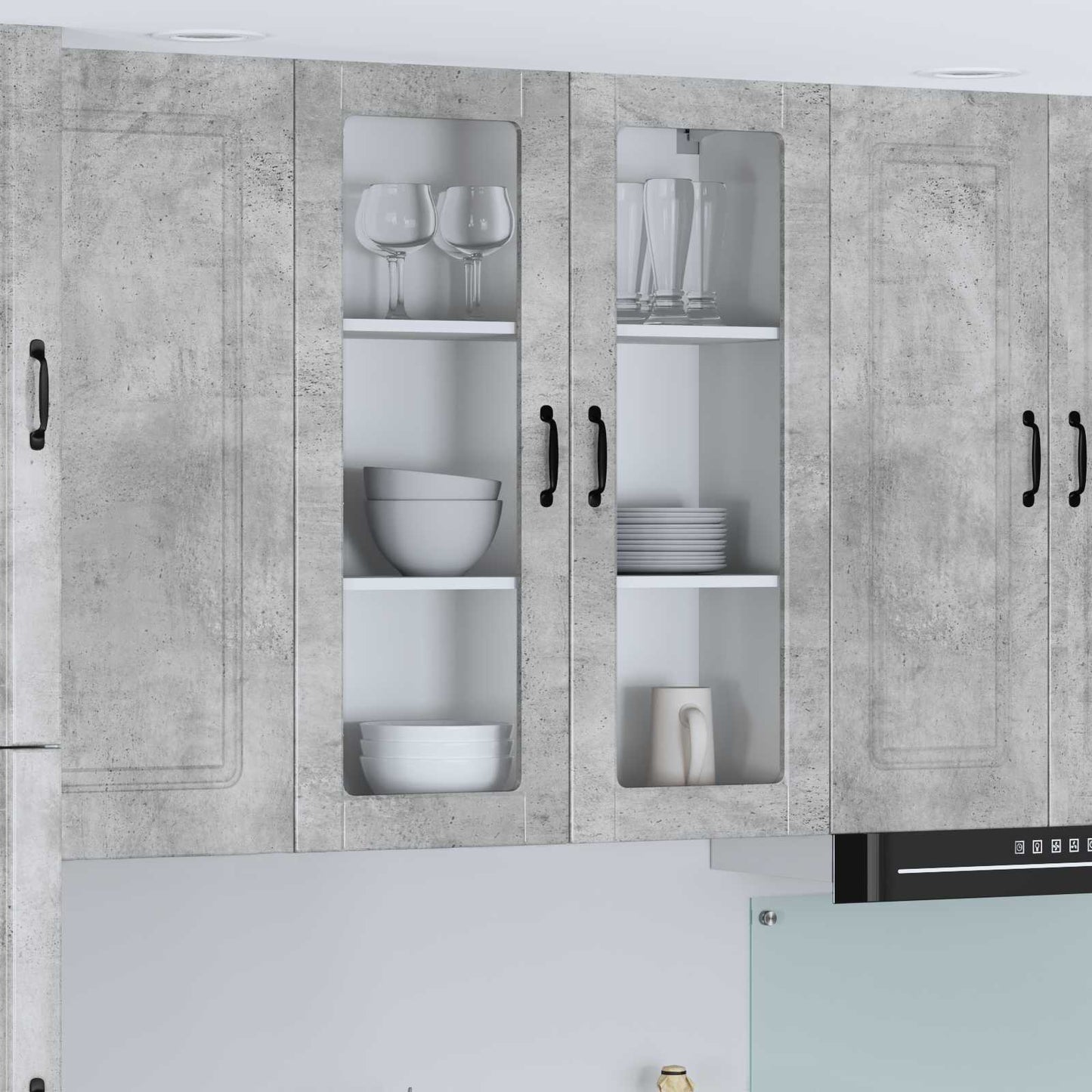 Keukenkast aan de muur Lucca Betongrijs 80 x 31 x 100 cm is nu te koop bij PeponiXL, paradijselijk wonen!