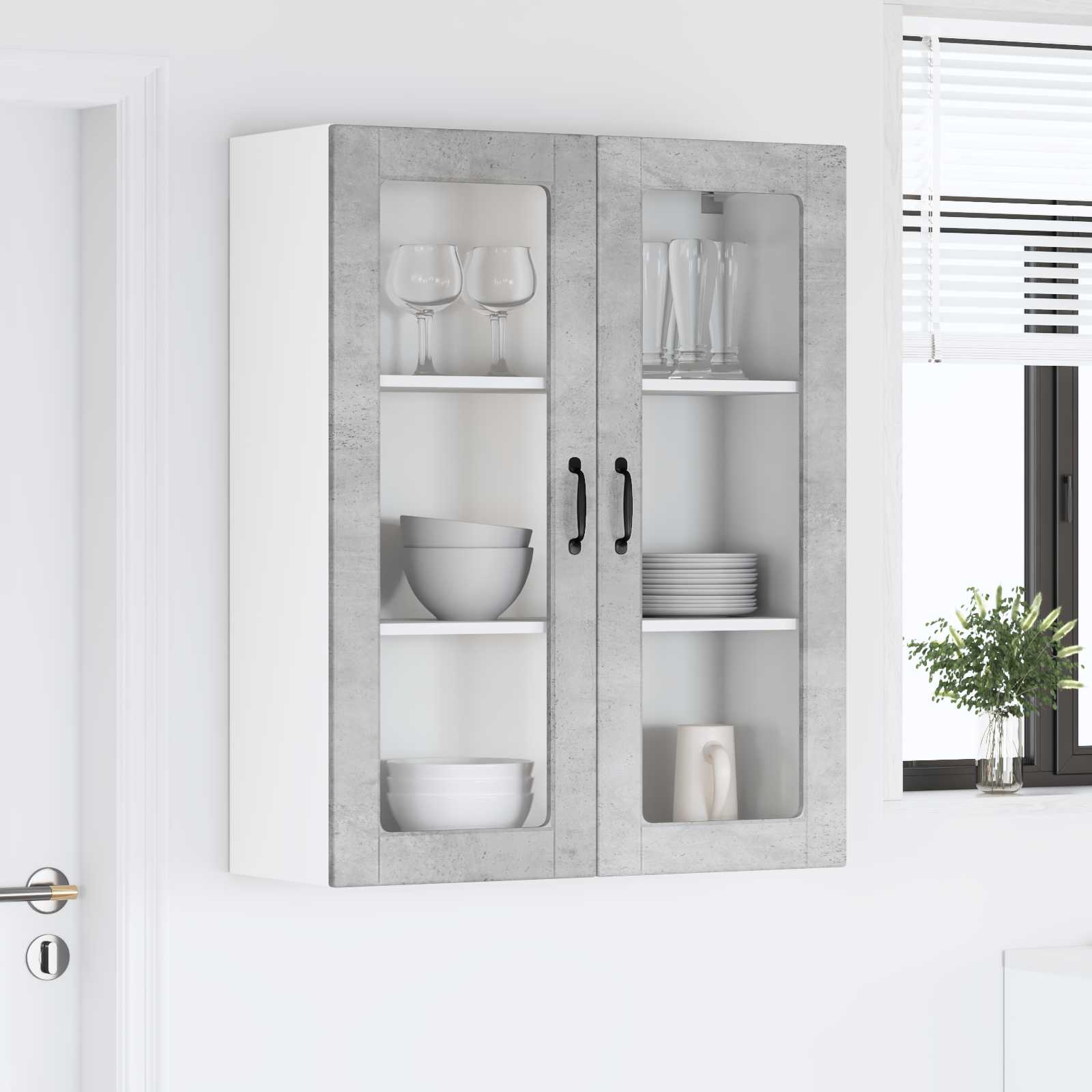 Keukenkast aan de muur Lucca Betongrijs 80 x 31 x 100 cm is nu te koop bij PeponiXL, paradijselijk wonen!