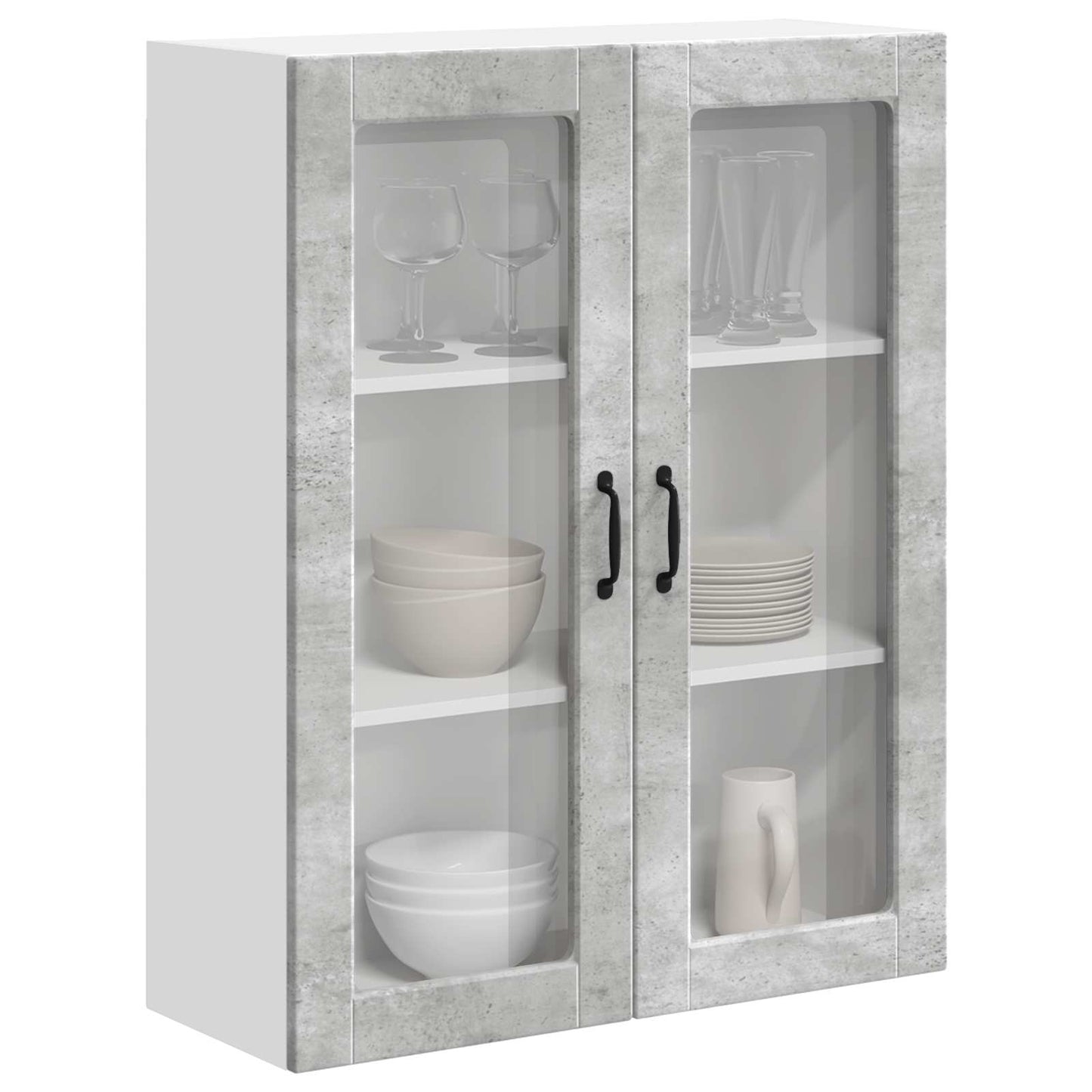 Keukenkast aan de muur Lucca Betongrijs 80 x 31 x 100 cm is nu te koop bij PeponiXL, paradijselijk wonen!