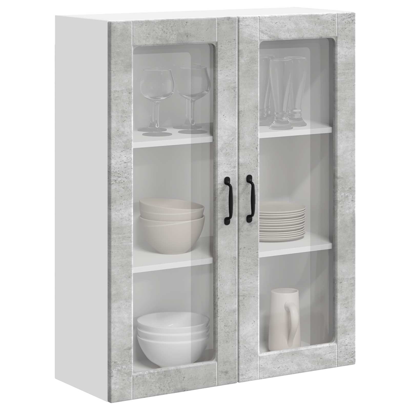 Keukenkast aan de muur Lucca Betongrijs 80 x 31 x 100 cm is nu te koop bij PeponiXL, paradijselijk wonen!
