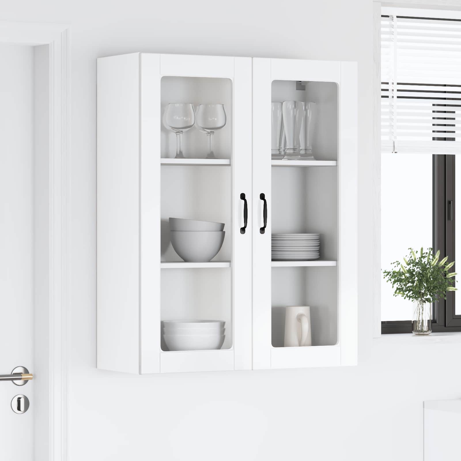 Keukenkast aan de muur Lucca Hoogglans Wit 80 x 31 x 100 cm is nu te koop bij PeponiXL, paradijselijk wonen!