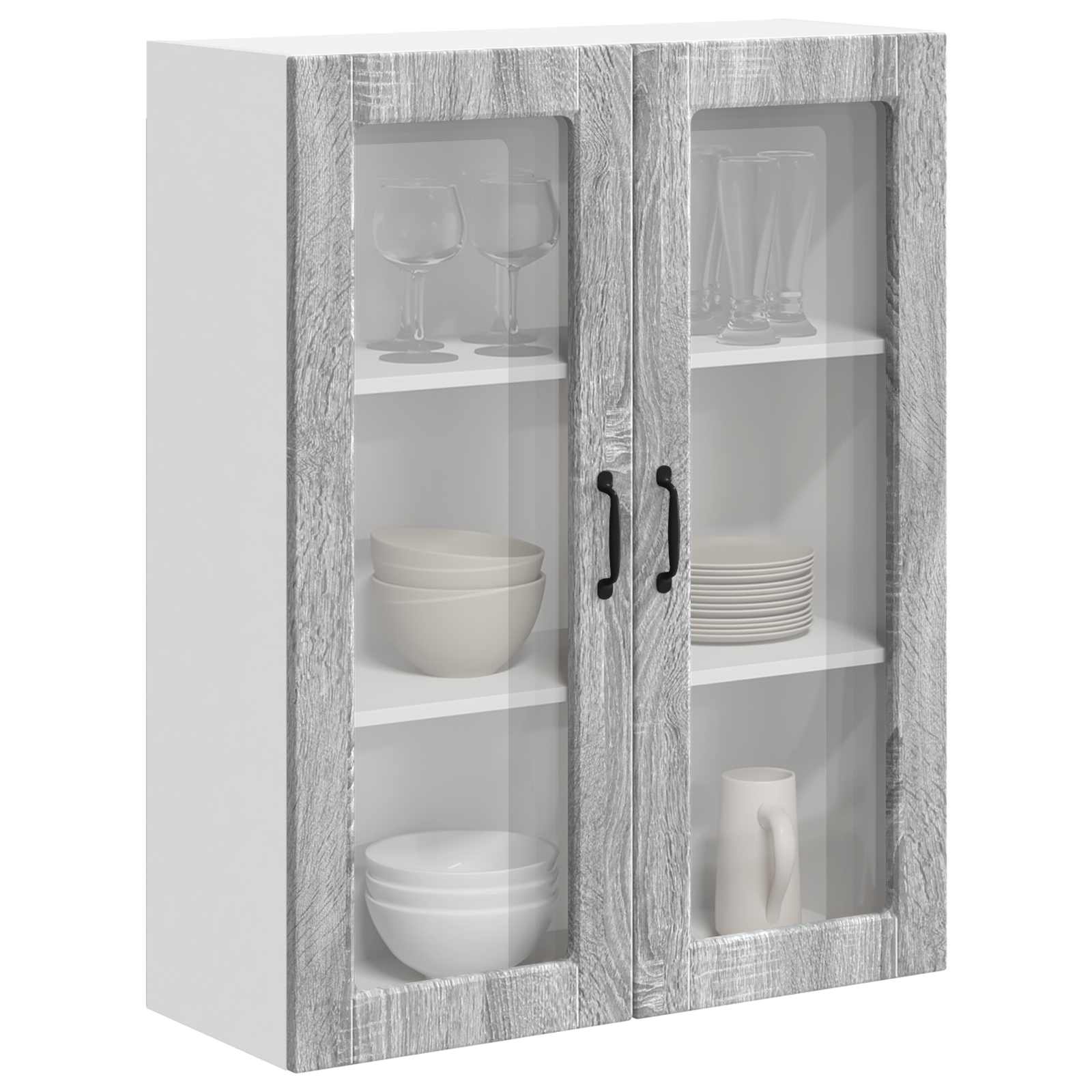 Keukenkast aan de muur Lucca Grijs sonoma 80 x 31 x 100 cm is nu te koop bij PeponiXL, paradijselijk wonen!