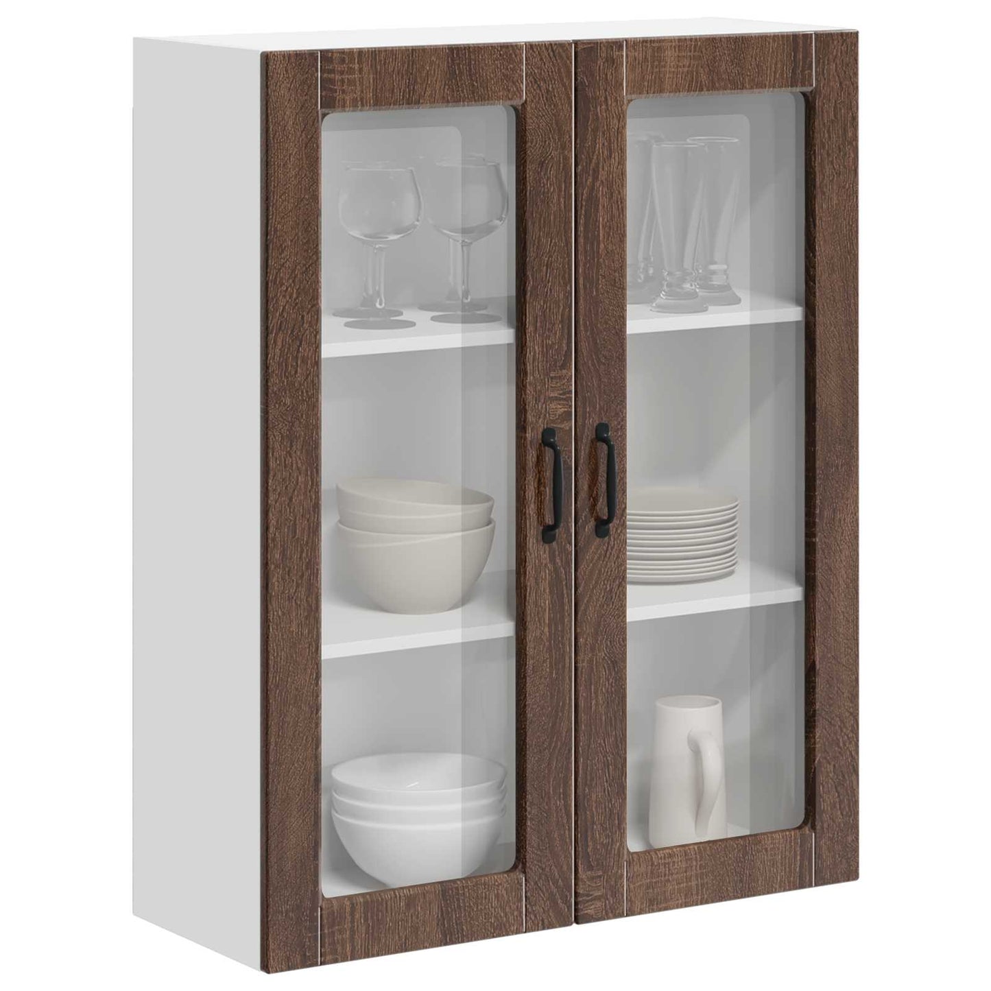 Keukenkast aan de muur Lucca Bruin eiken 80 x 31 x 100 cm is nu te koop bij PeponiXL, paradijselijk wonen!