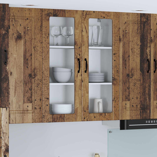 Keukenkast aan de muur Lucca Oud hout 80 x 31 x 100 cm is nu te koop bij PeponiXL, paradijselijk wonen!