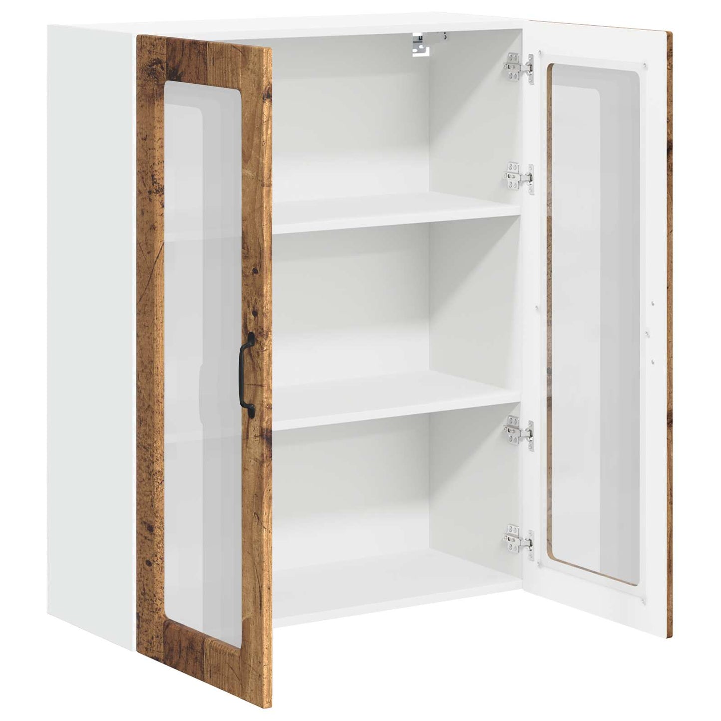 Keukenkast aan de muur Oudhout 80 x 31 x 100 cm Bewerkt hout is nu te koop bij PeponiXL, paradijselijk wonen!