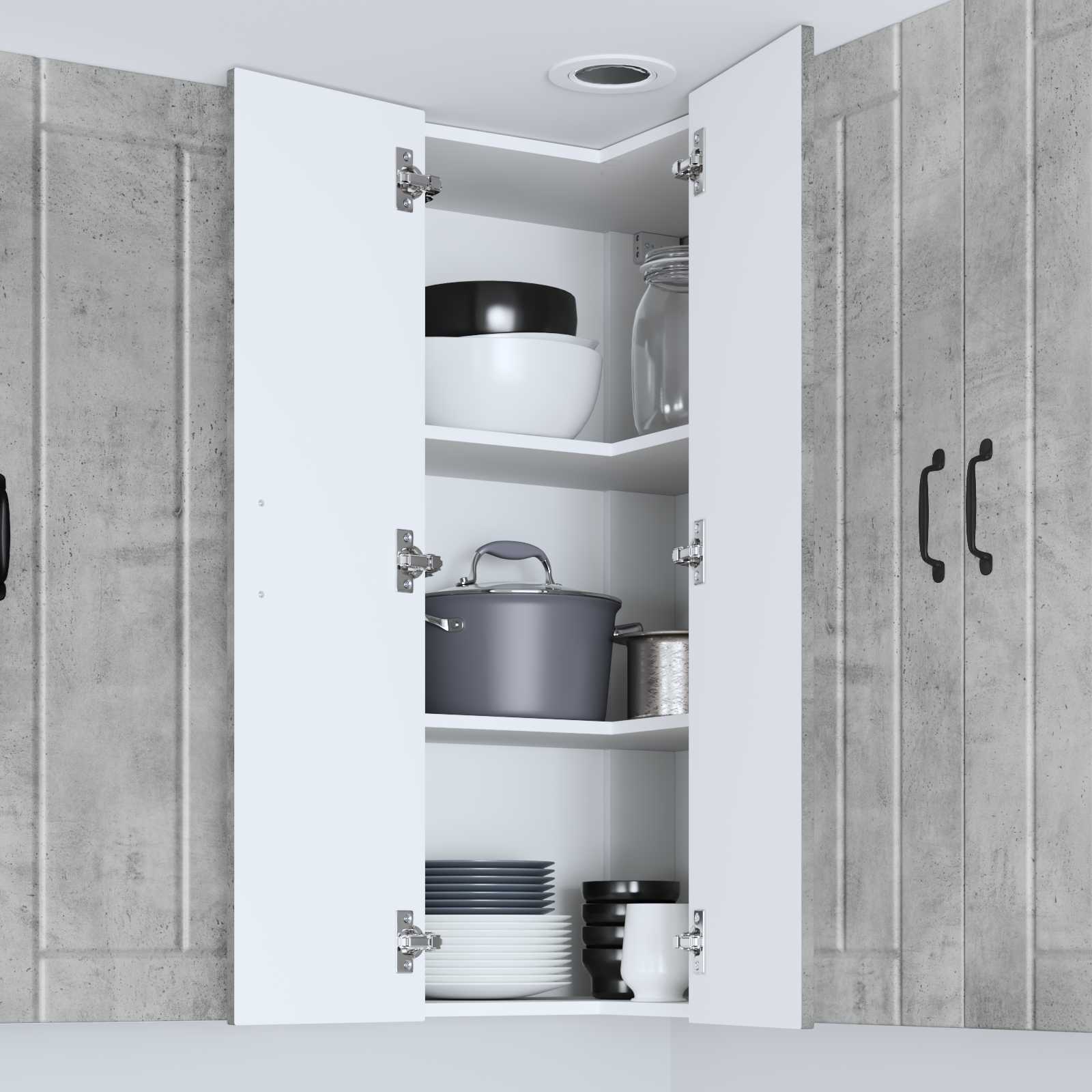 Keukenkast Beton Grijs 57 x 57 x 100 cm Bewerkt hout is nu te koop bij PeponiXL, paradijselijk wonen!