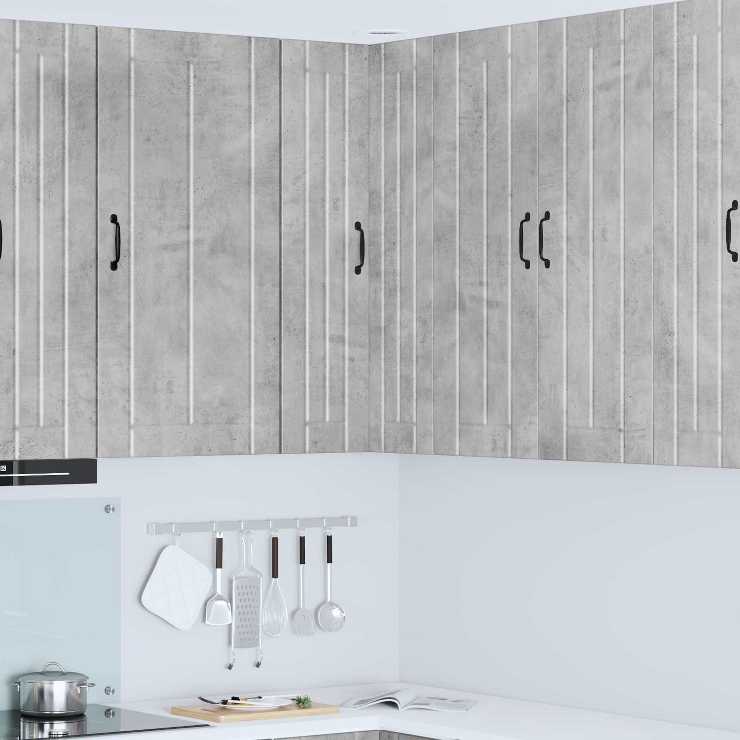 Keukenkast Beton Grijs 57 x 57 x 100 cm Bewerkt hout is nu te koop bij PeponiXL, paradijselijk wonen!