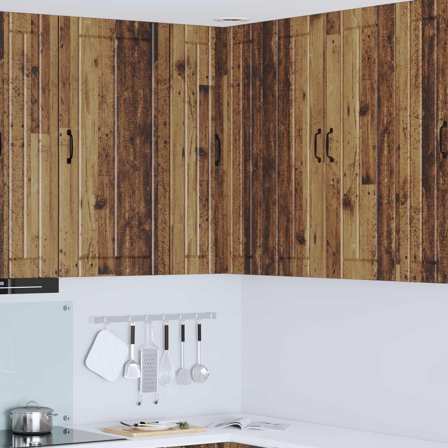 Vaatwasserpaneel Lucca Oud hout 57 x 57 x 100 cm Bewerkt hout is nu te koop bij PeponiXL, paradijselijk wonen!