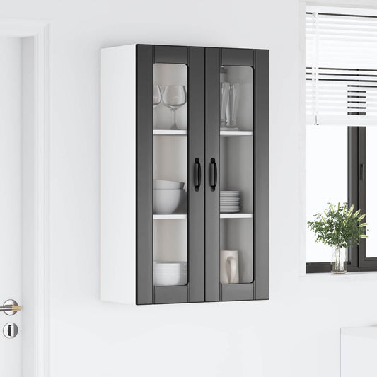 Keukenkast aan de muur met de deur Lucca Zwart 60 x 31 x 100 cm is nu te koop bij PeponiXL, paradijselijk wonen!