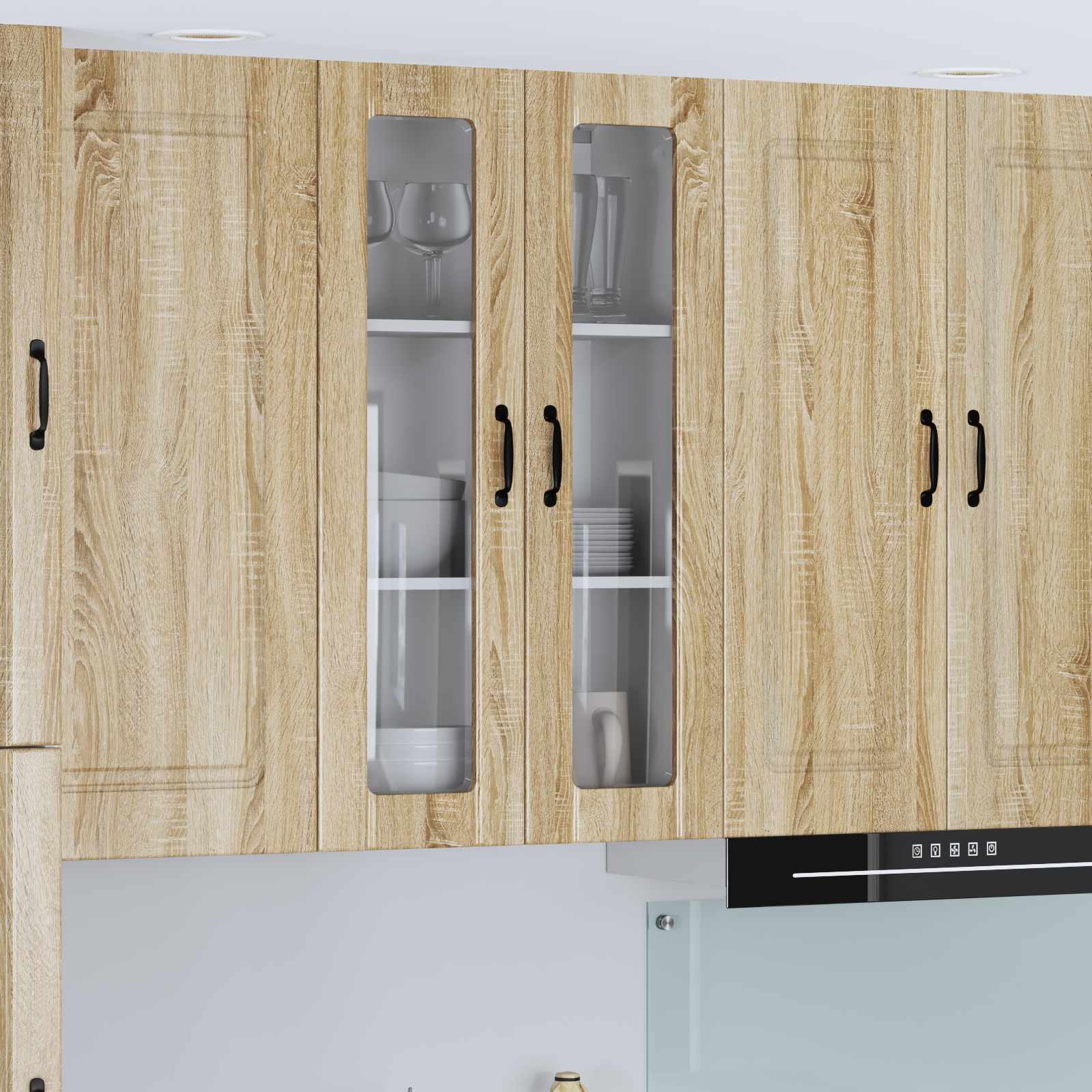 Keukenkast aan de muur Lucca Sonoma Eiken 60 x 31 x 100 cm is nu te koop bij PeponiXL, paradijselijk wonen!