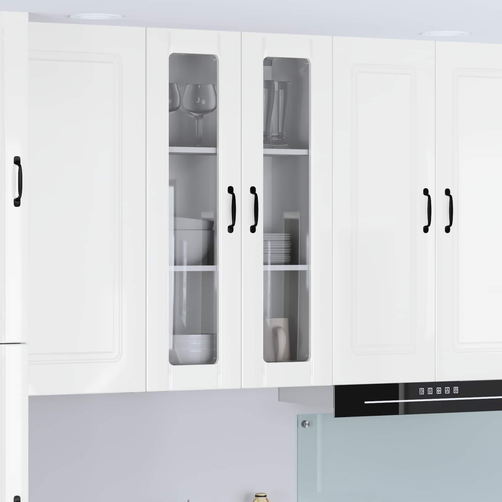 Keukenkast aan de muur Lucca Hoogglans Wit 60 x 31 x 100 cm is nu te koop bij PeponiXL, paradijselijk wonen!