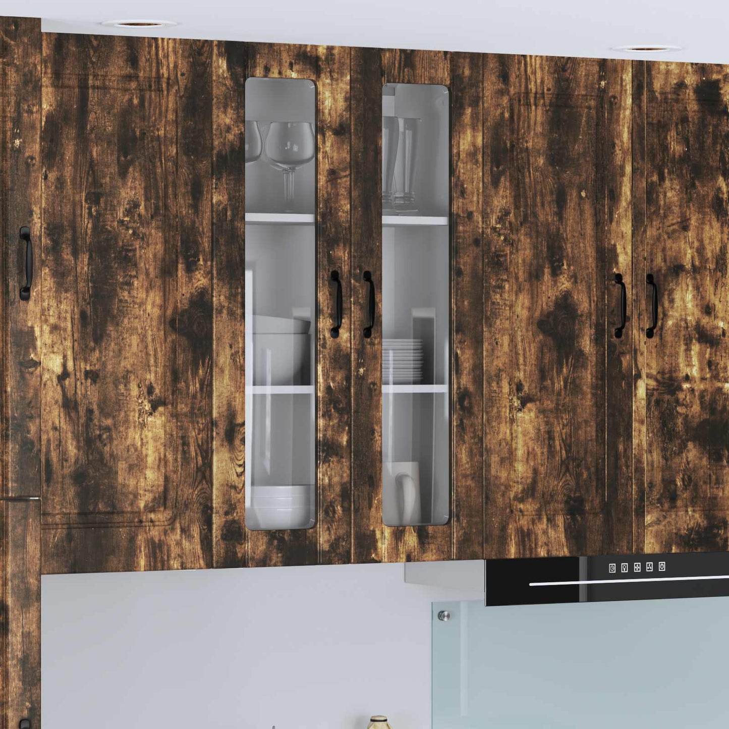 Keukenkast aan de muur Lucca Gerookt eiken 60 x 31 x 100 cm is nu te koop bij PeponiXL, paradijselijk wonen!