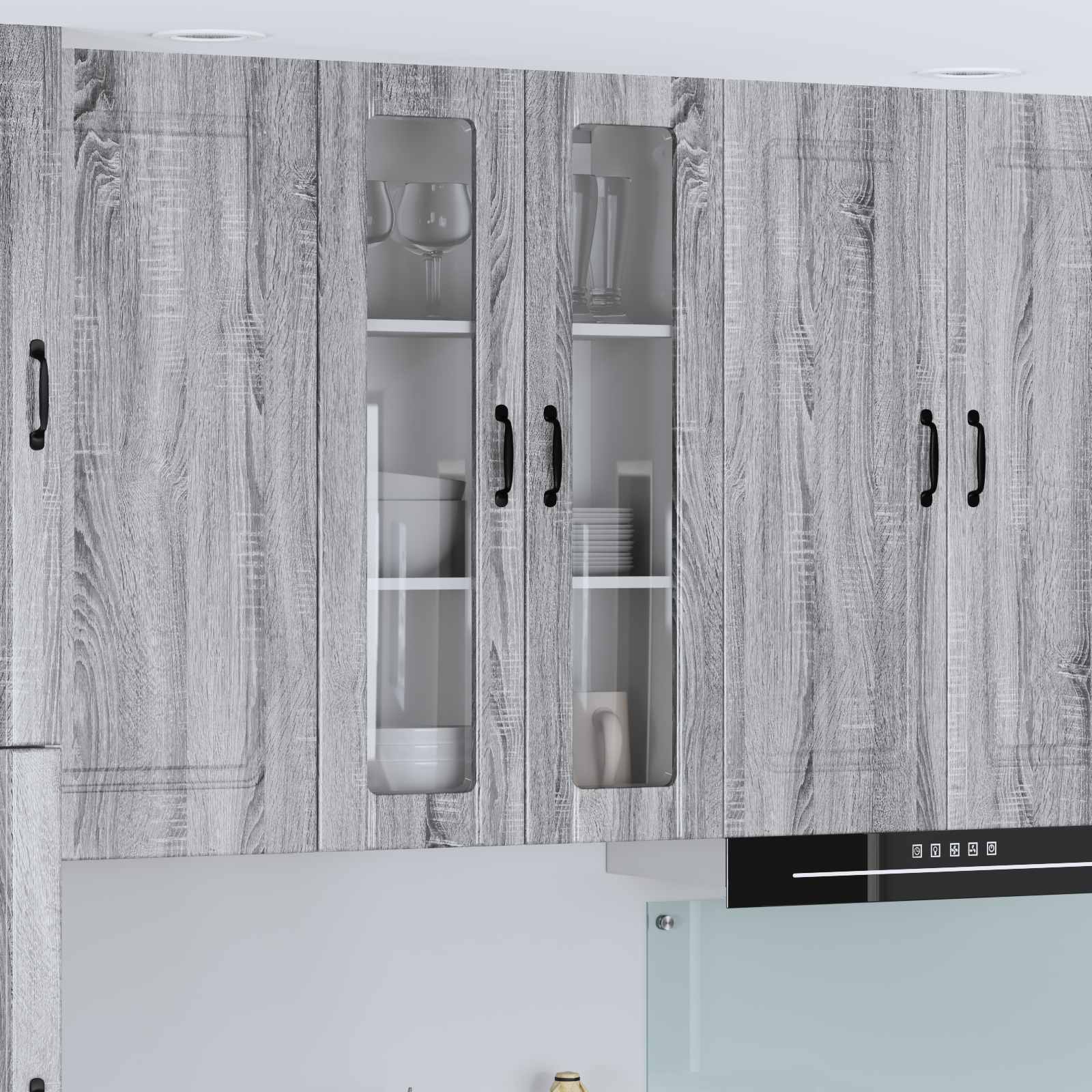 Keukenkast aan de muur Lucca Grijs sonoma 60 x 31 x 100 cm is nu te koop bij PeponiXL, paradijselijk wonen!