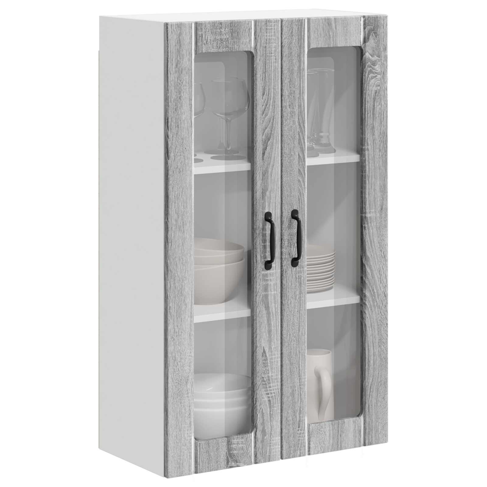 Keukenkast aan de muur Lucca Grijs sonoma 60 x 31 x 100 cm is nu te koop bij PeponiXL, paradijselijk wonen!