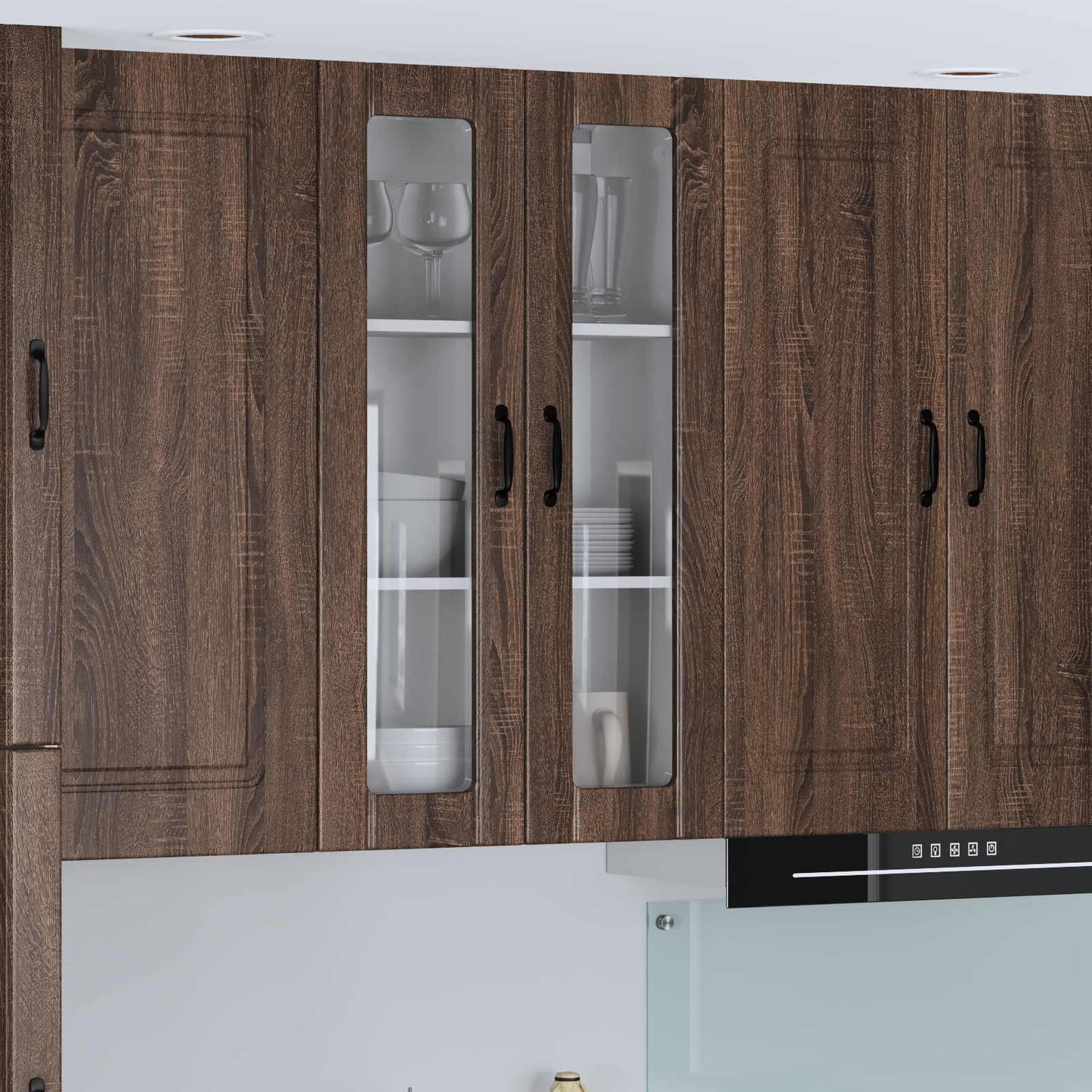 Keukenkast aan de muur Lucca Bruin eiken 60 x 31 x 100 cm is nu te koop bij PeponiXL, paradijselijk wonen!