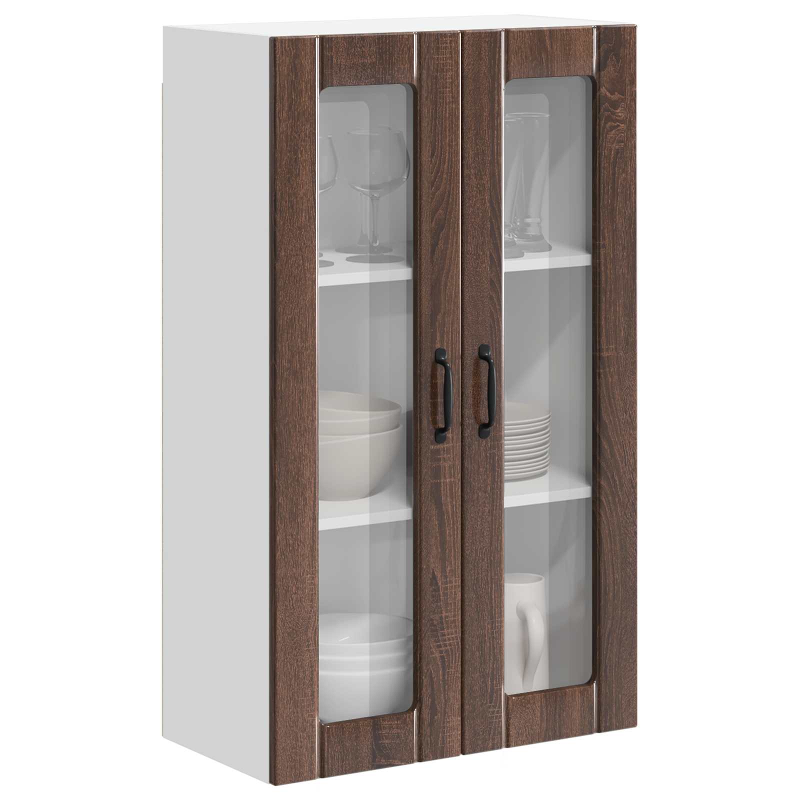 Keukenkast aan de muur Lucca Bruin eiken 60 x 31 x 100 cm is nu te koop bij PeponiXL, paradijselijk wonen!