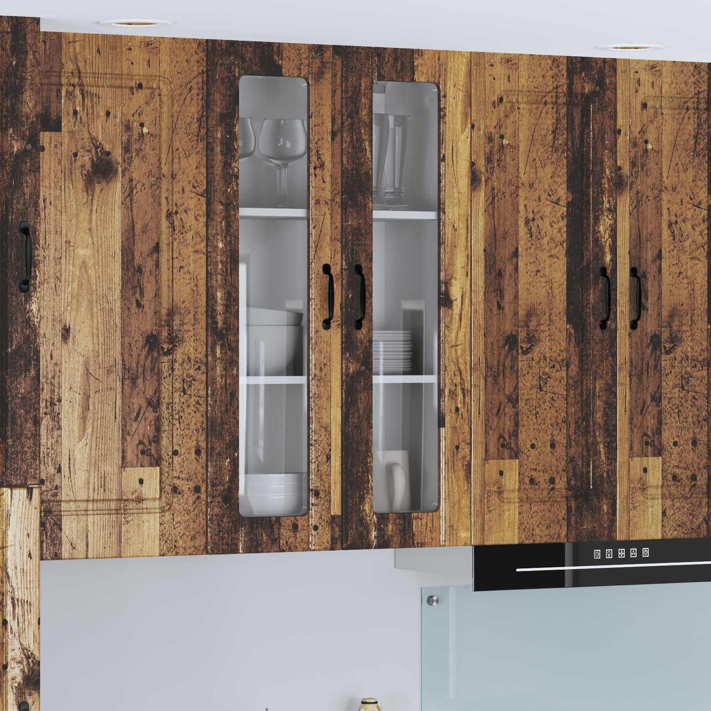Keukenkast aan de muur Lucca Oud hout 60 x 31 x 100 cm is nu te koop bij PeponiXL, paradijselijk wonen!
