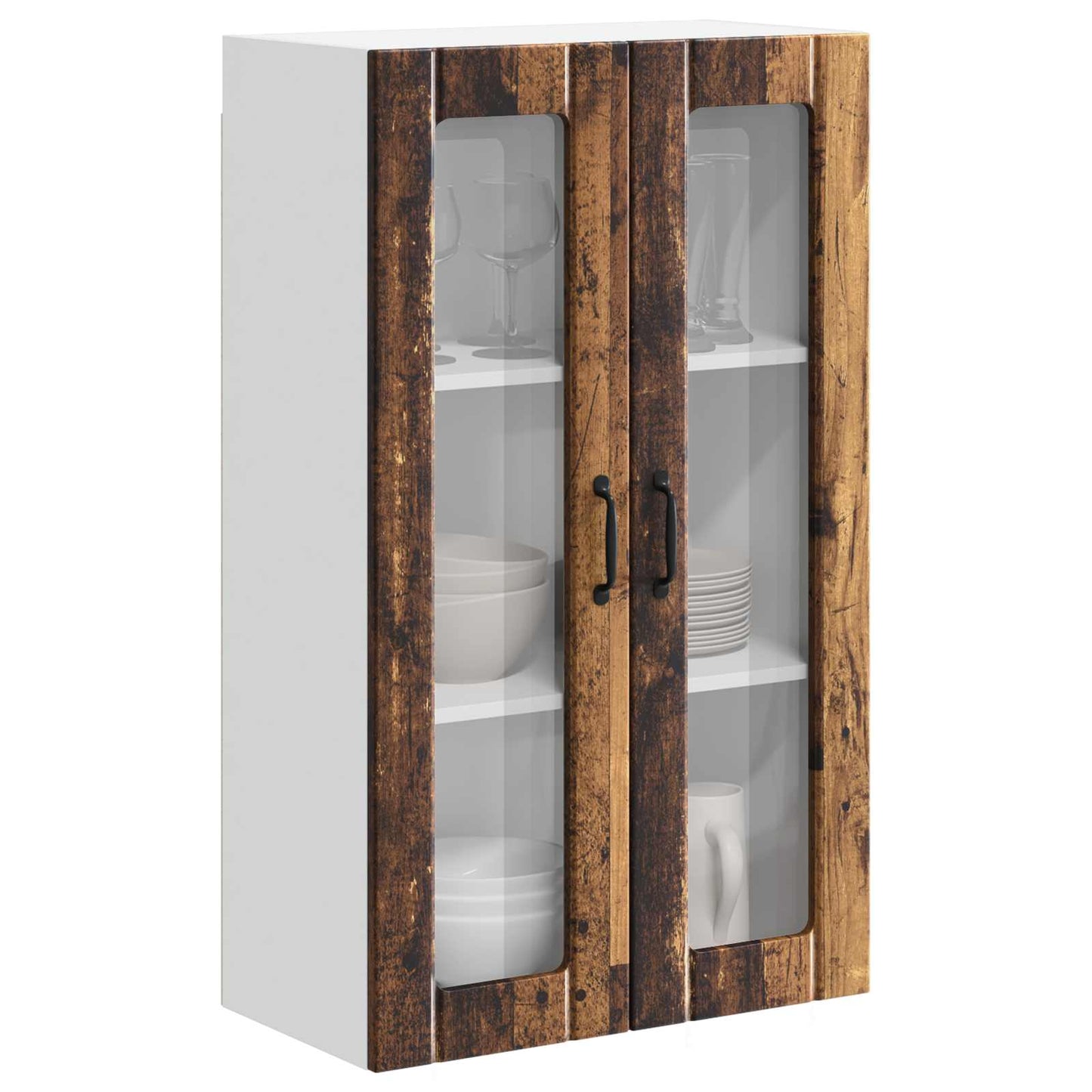 Keukenkast aan de muur Lucca Oud hout 60 x 31 x 100 cm is nu te koop bij PeponiXL, paradijselijk wonen!