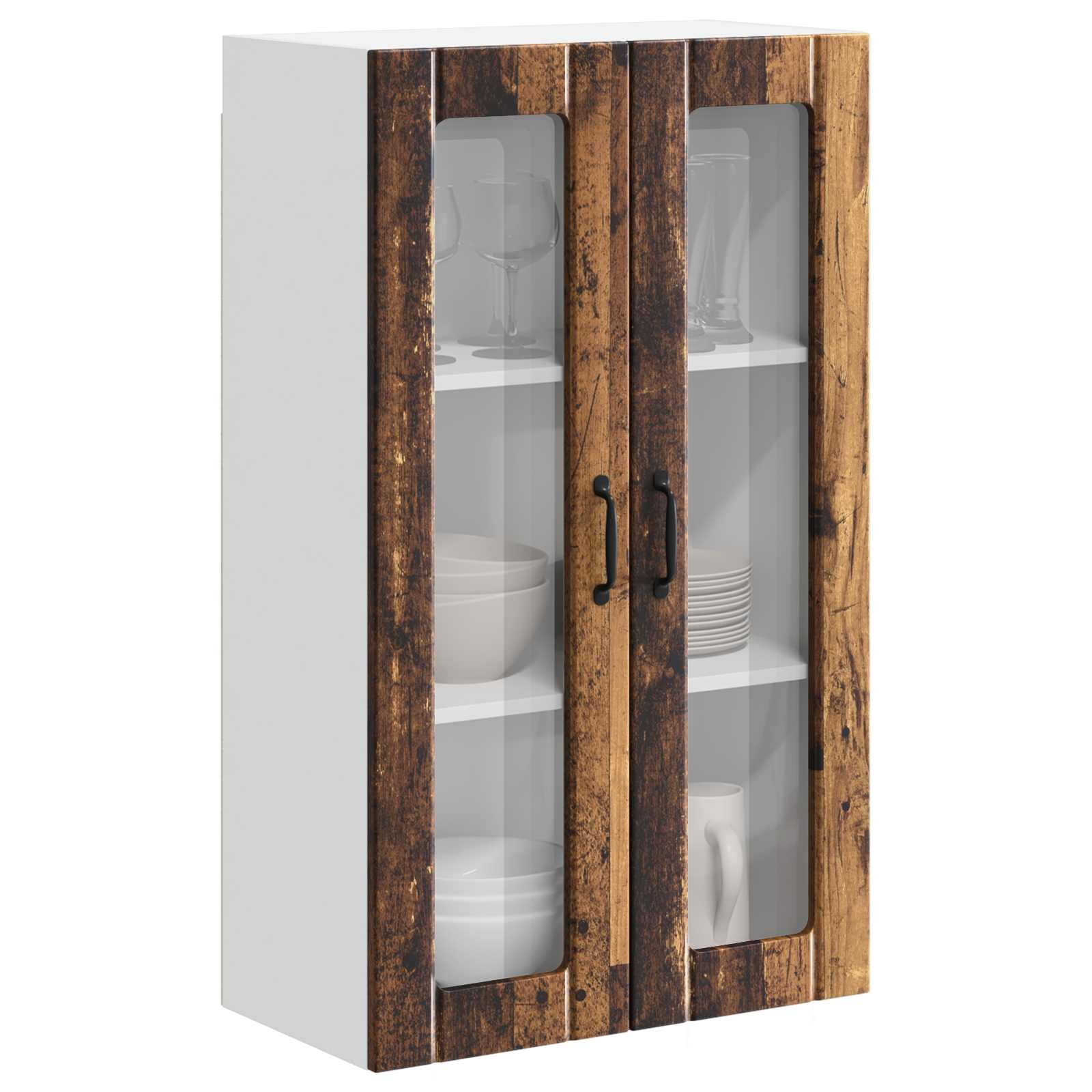 Keukenkast aan de muur Lucca Oud hout 60 x 31 x 100 cm is nu te koop bij PeponiXL, paradijselijk wonen!