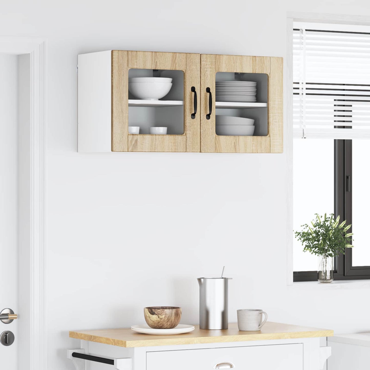 Vaatwasserpaneel met plank 2 pcs Sonoma Eiken 40 x 31 x 40 cm is nu te koop bij PeponiXL, paradijselijk wonen!