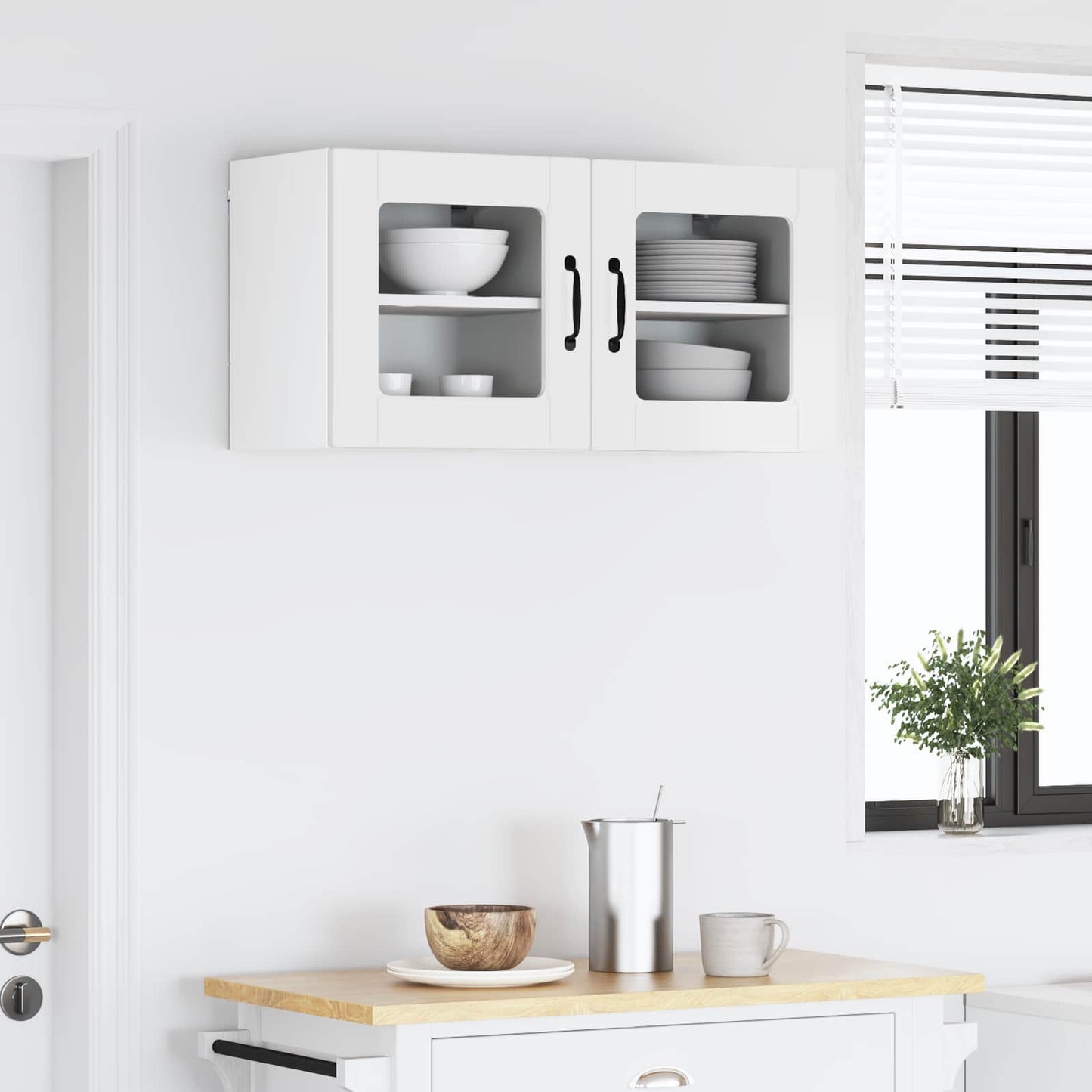 Vaatwasserpaneel met plank 2 pcs Hoogglans wit 40 x 31 x 40 cm is nu te koop bij PeponiXL, paradijselijk wonen!