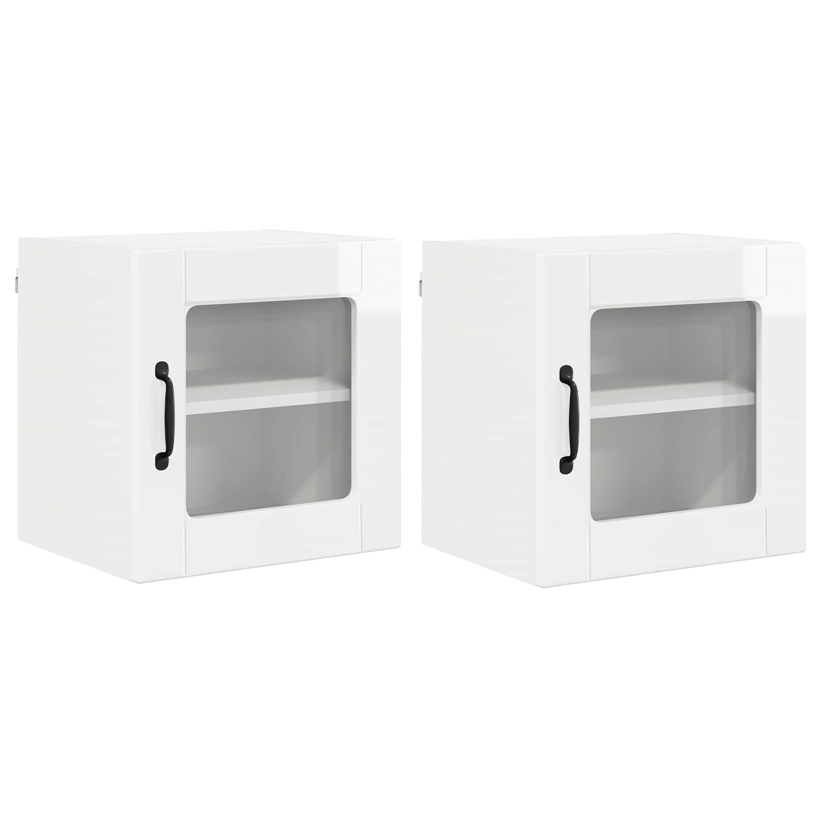 Vaatwasserpaneel met plank 2 pcs Hoogglans wit 40 x 31 x 40 cm is nu te koop bij PeponiXL, paradijselijk wonen!
