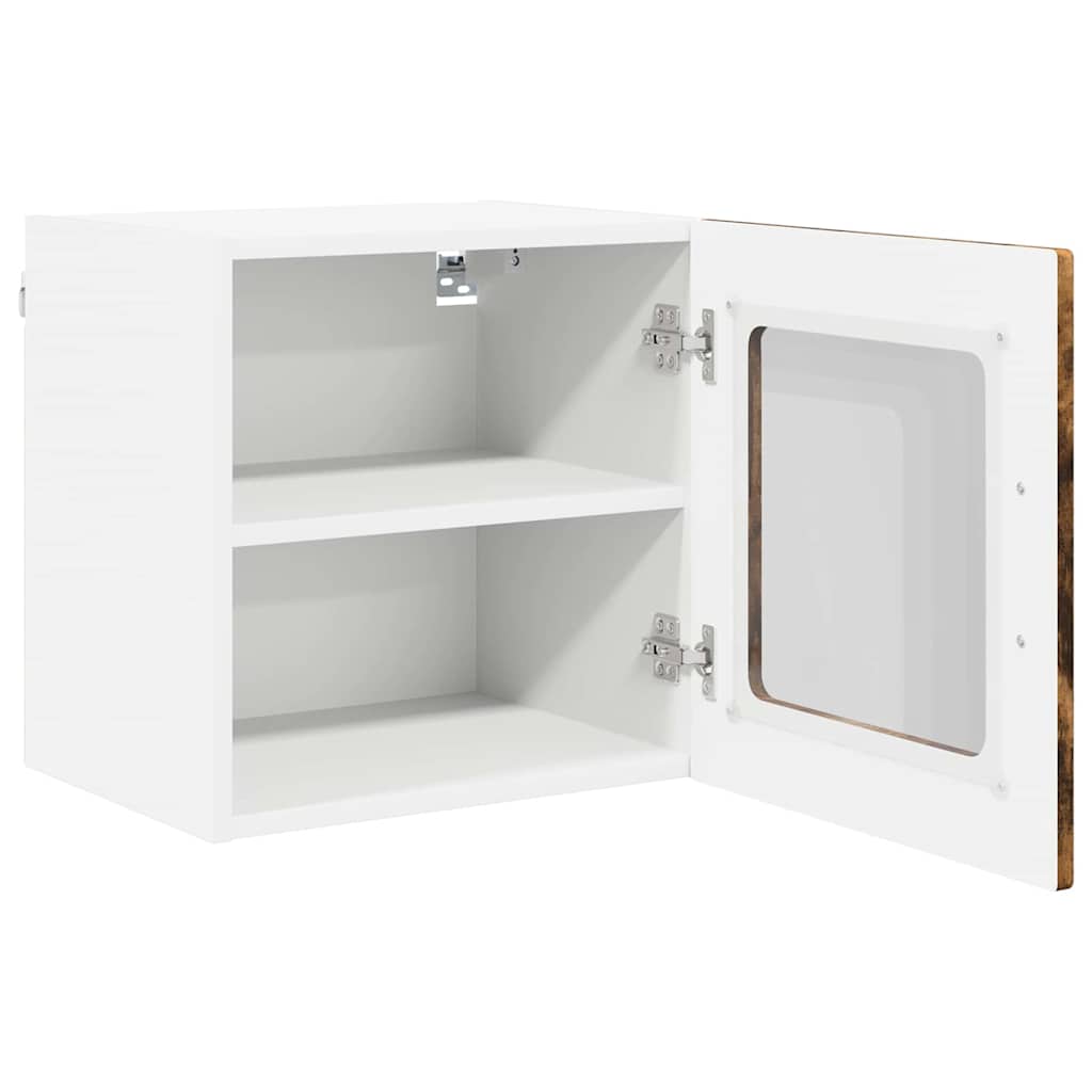 Vaatwasserpaneel met plank 2 pcs Gerookt eiken 40 x 31 x 40 cm is nu te koop bij PeponiXL, paradijselijk wonen!