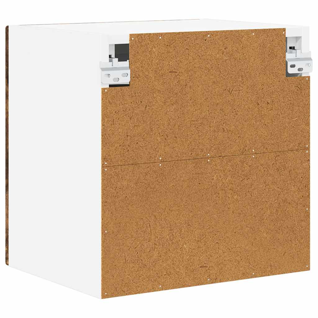Vaatwasserpaneel met plank 2 pcs Gerookt eiken 40 x 31 x 40 cm is nu te koop bij PeponiXL, paradijselijk wonen!