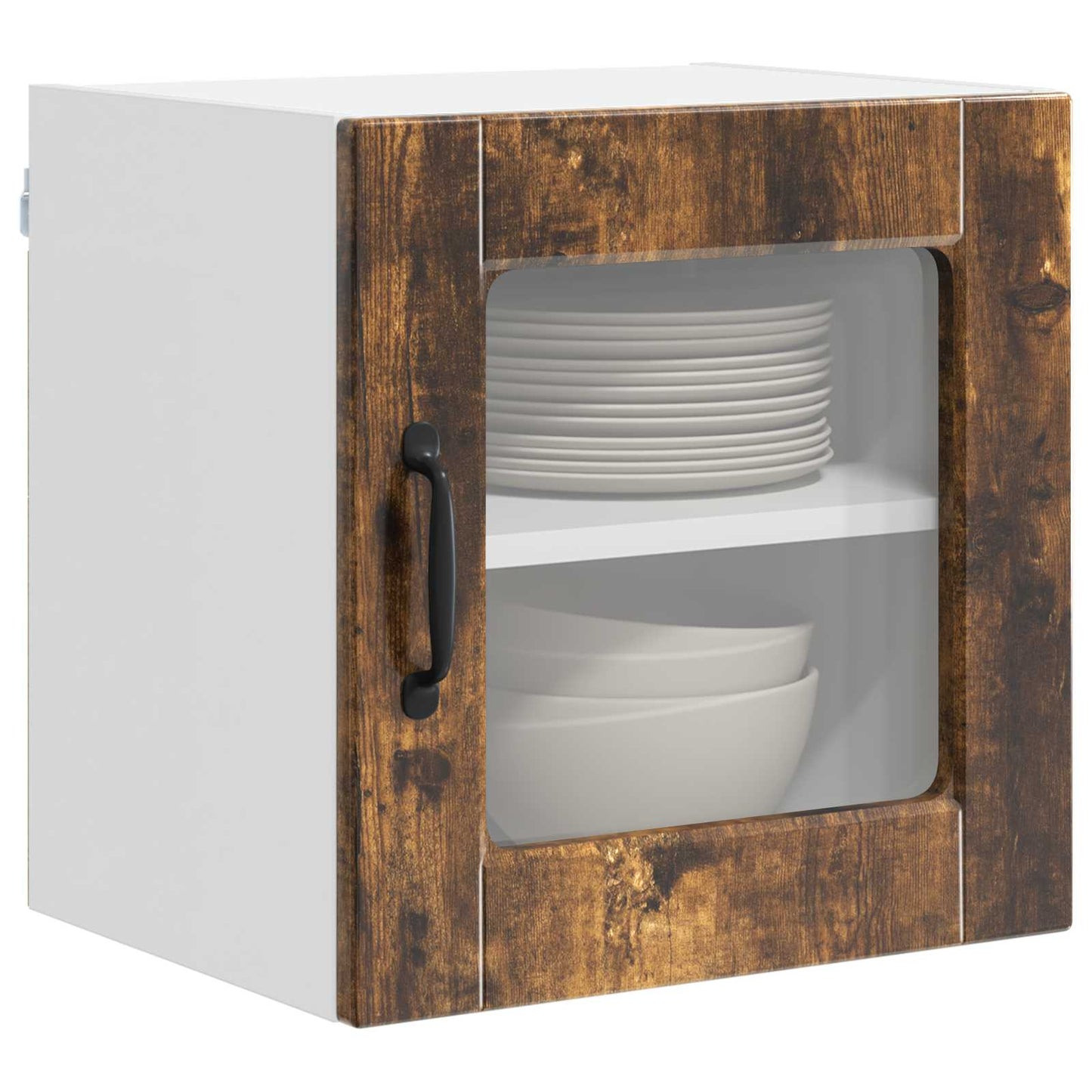 Vaatwasserpaneel met plank 2 pcs Gerookt eiken 40 x 31 x 40 cm is nu te koop bij PeponiXL, paradijselijk wonen!