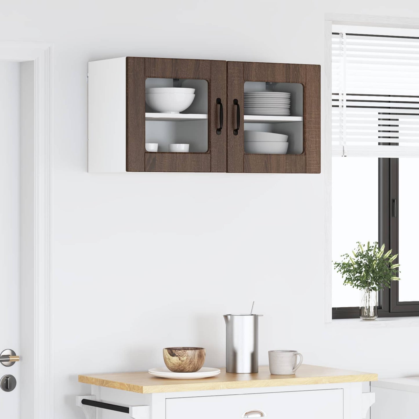 Vaatwasserpaneel 2 pcs Bruin Eiken 40 x 31 x 40 cm Bewerkt hout is nu te koop bij PeponiXL, paradijselijk wonen!