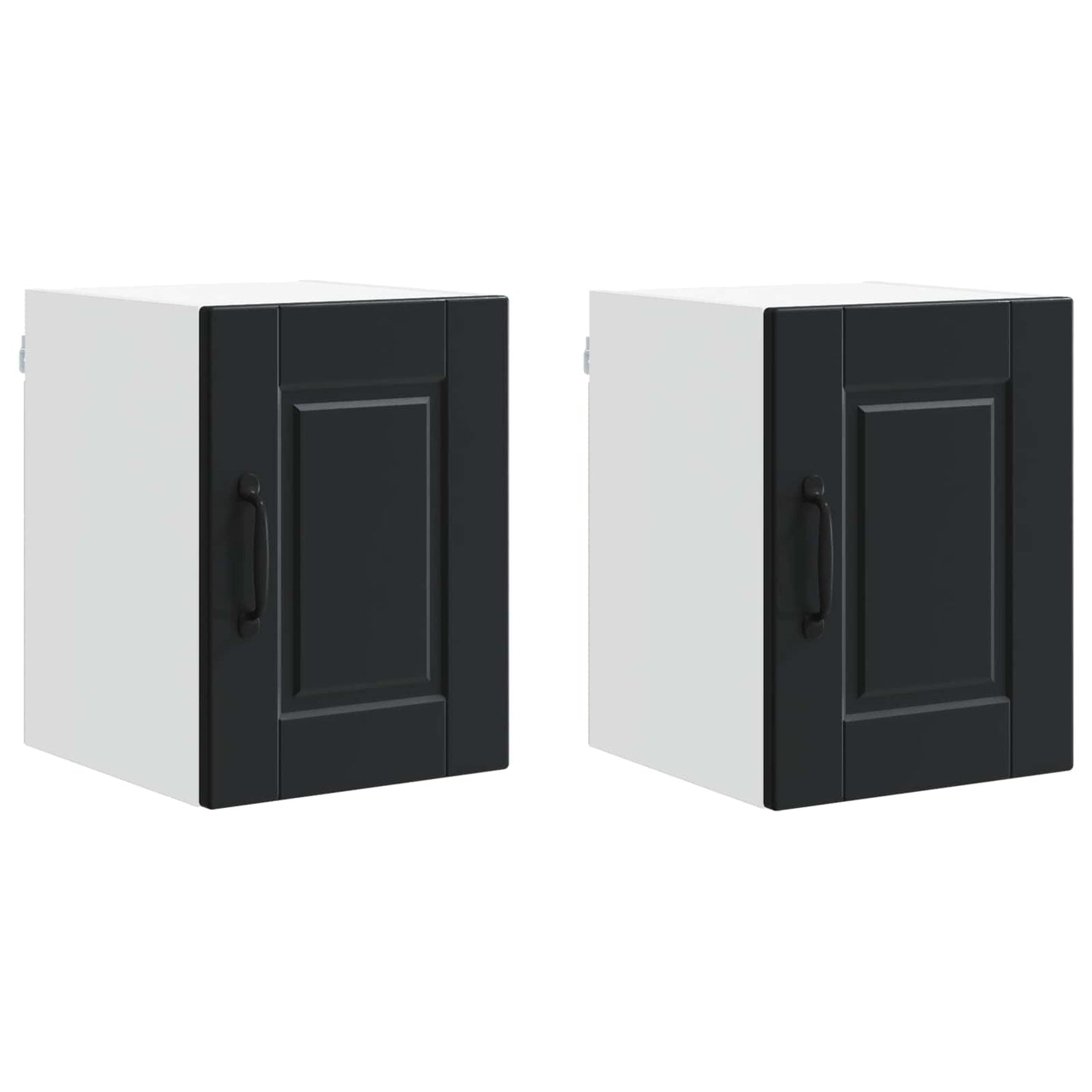Vaatwasserpaneel 2 pcs Zwart 30 x 31 x 40 cm Bewerkt hout is nu te koop bij PeponiXL, paradijselijk wonen!