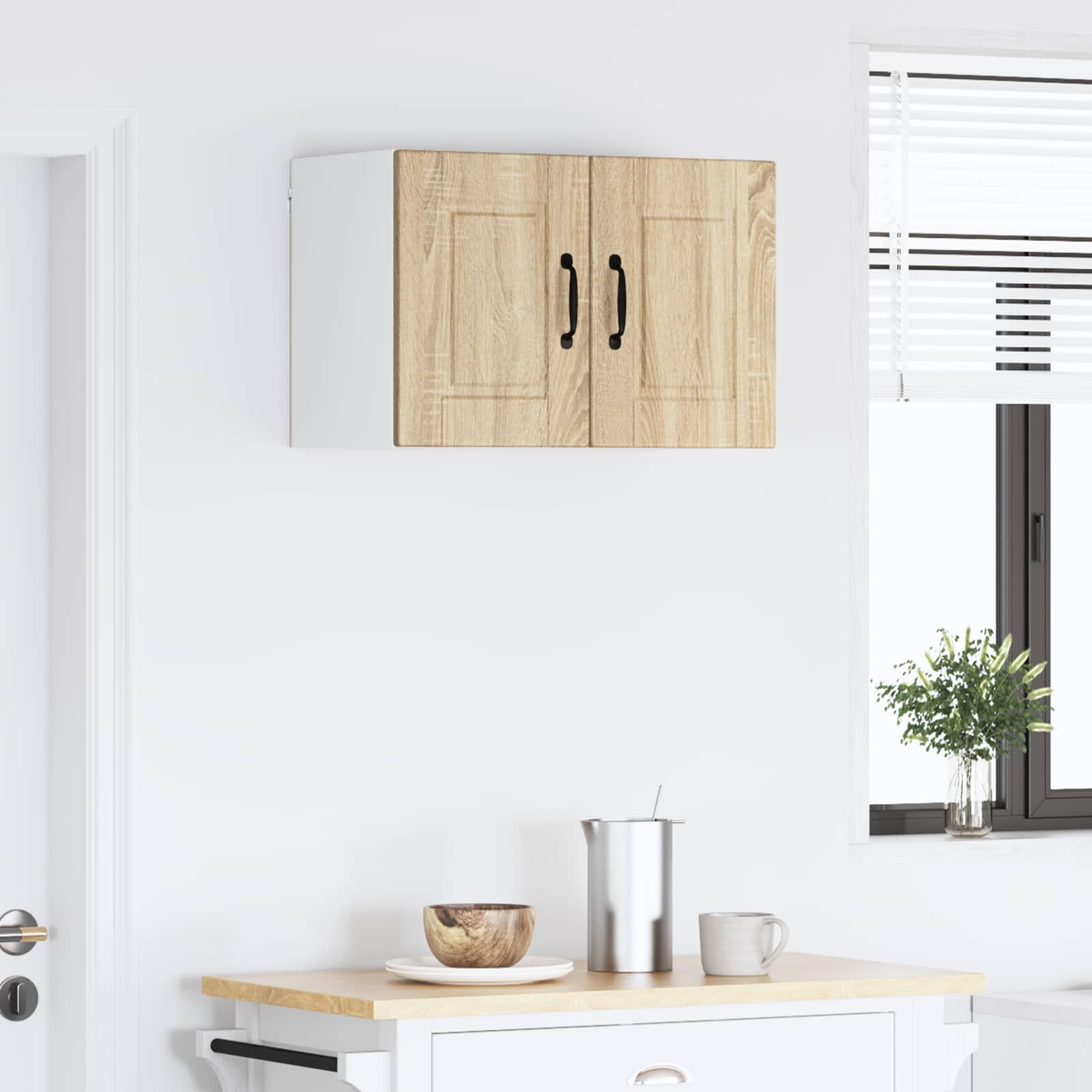 Vaatwasserpaneel met plank 2 pcs Sonoma Eiken 30 x 31 x 40 cm is nu te koop bij PeponiXL, paradijselijk wonen!