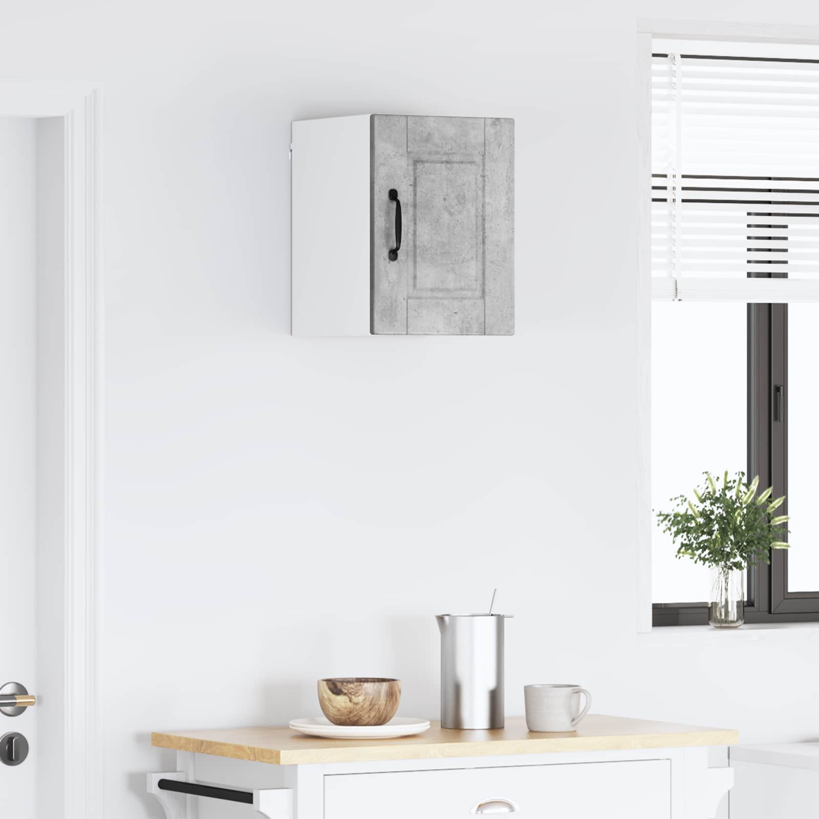 Keukenkast met plank Beton Grijs 30 x 31 x 40 cm Bewerkt hout is nu te koop bij PeponiXL, paradijselijk wonen!