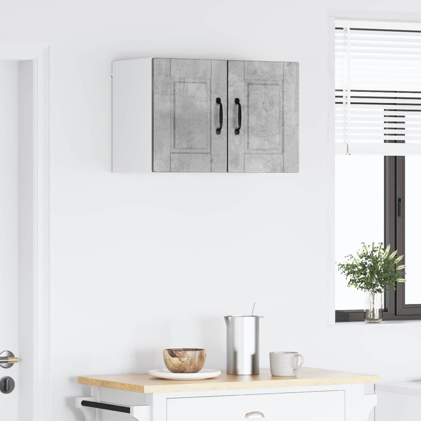 Keukenkast 2 pcs Beton Grijs 30 x 31 x 40 cm Bewerkt hout is nu te koop bij PeponiXL, paradijselijk wonen!