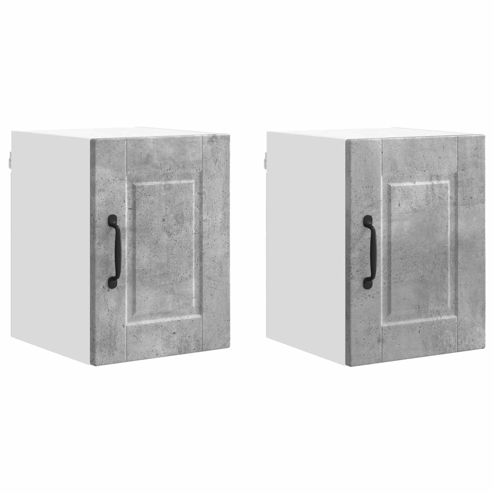 Keukenkast 2 pcs Beton Grijs 30 x 31 x 40 cm Bewerkt hout is nu te koop bij PeponiXL, paradijselijk wonen!