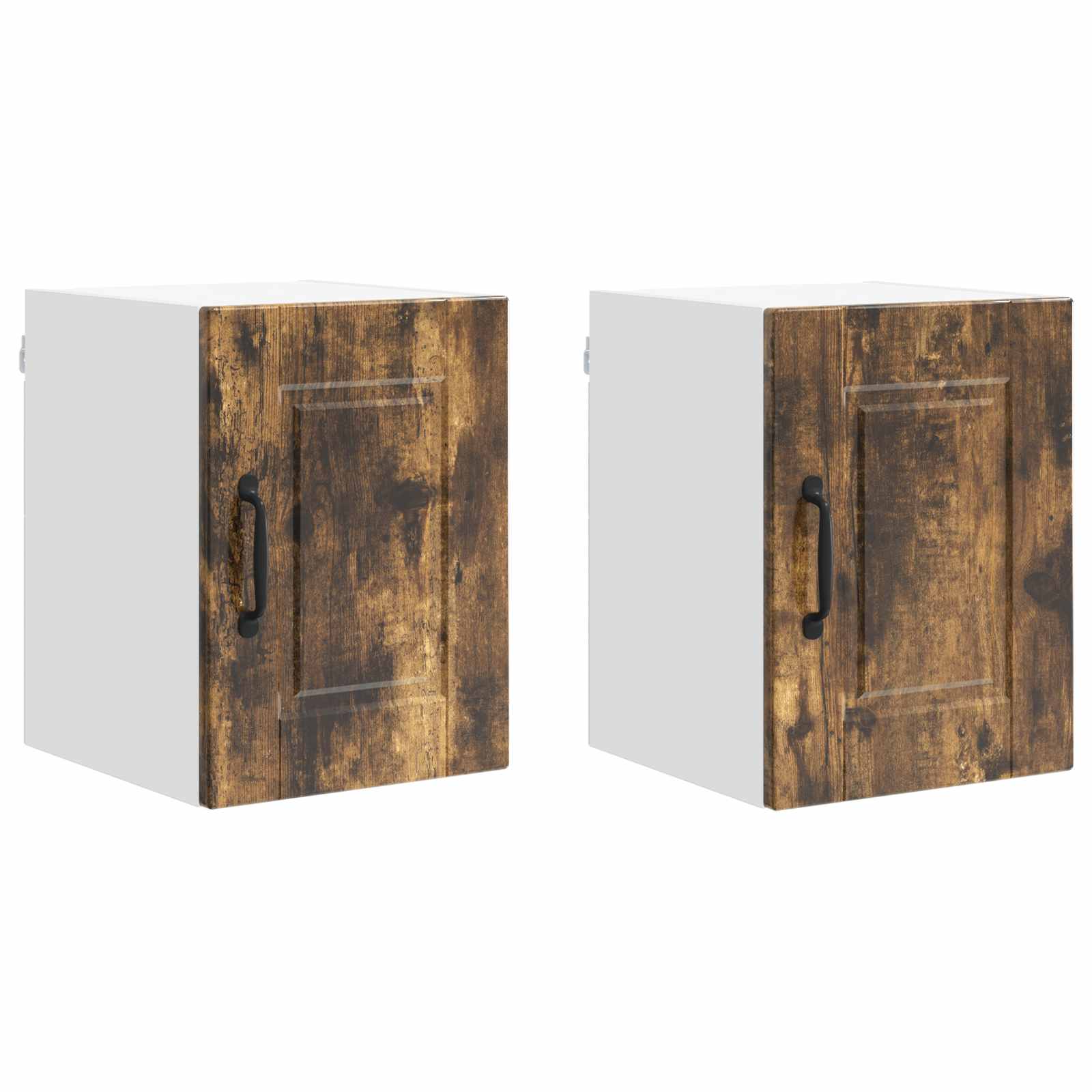Vaatwasserpaneel met plank 2 pcs Gerookt eiken 30 x 31 x 40 cm is nu te koop bij PeponiXL, paradijselijk wonen!